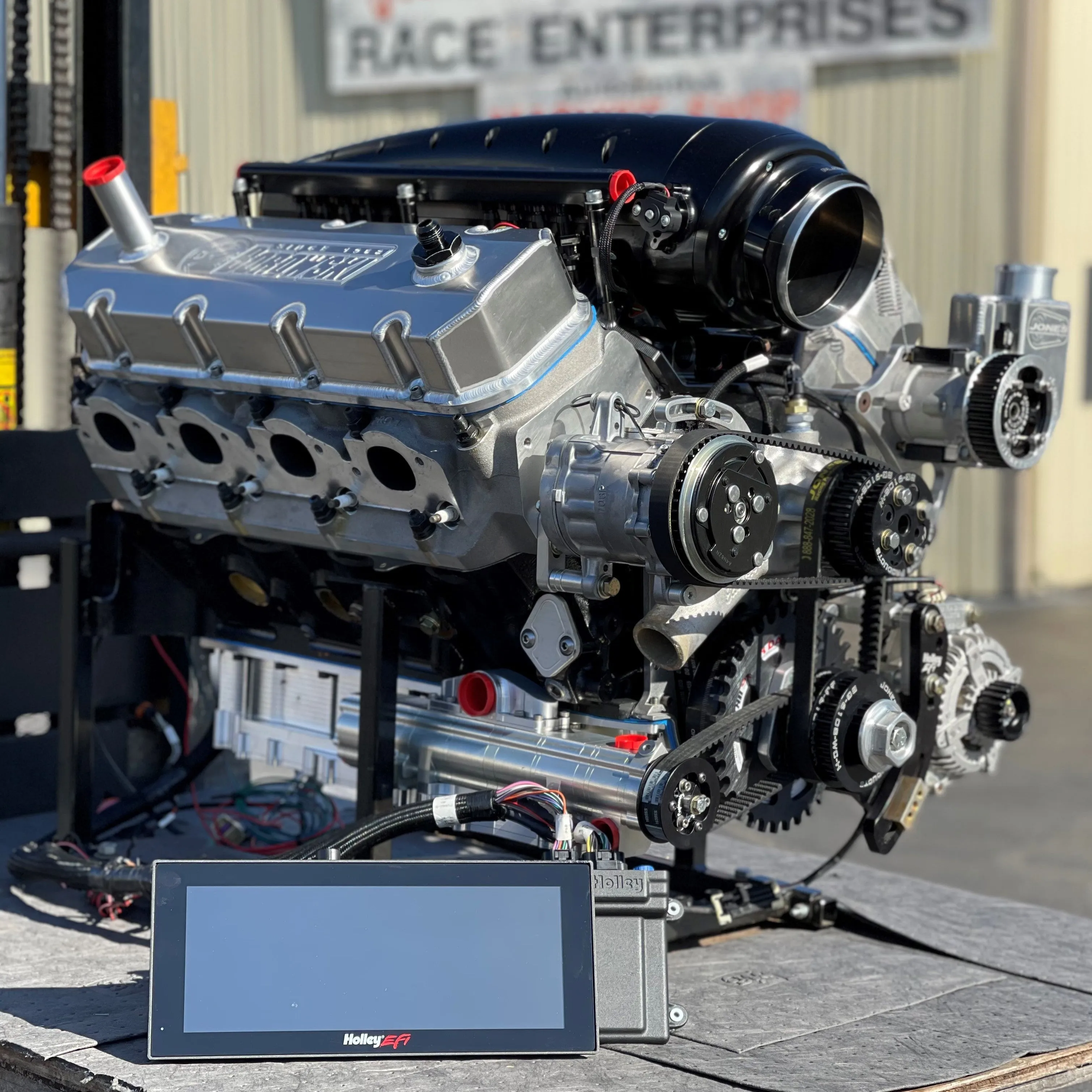 1,450hp F2 ProCharged 555ci Big Block Chevy Engine, Complete