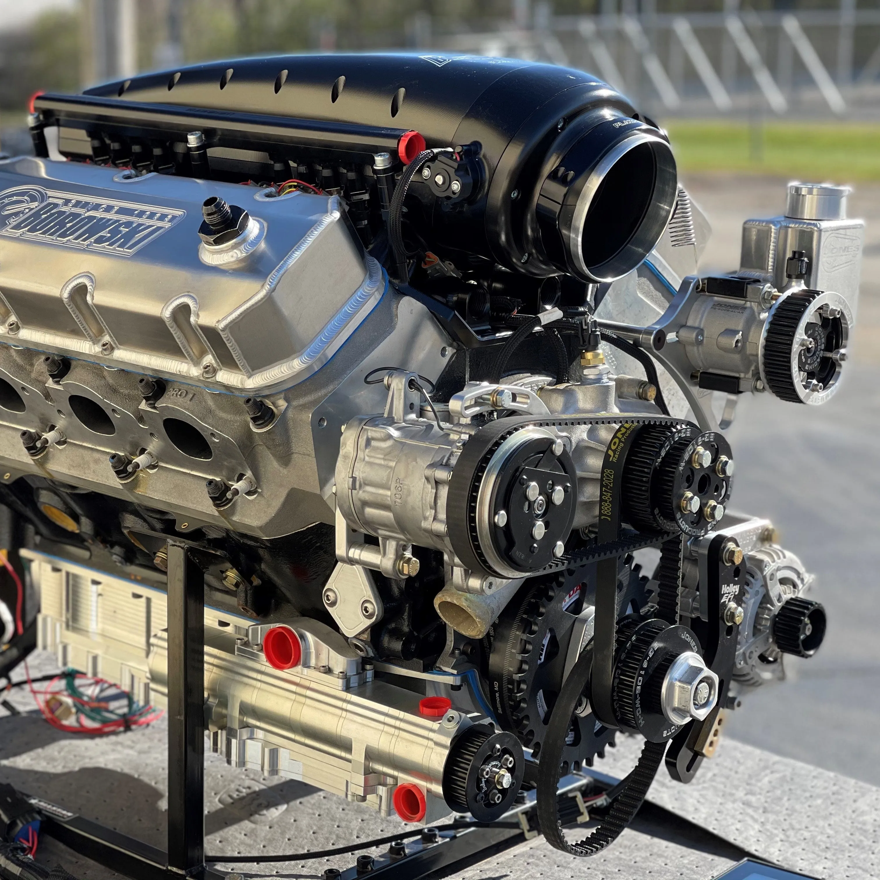 1,450hp F2 ProCharged 555ci Big Block Chevy Engine, Complete