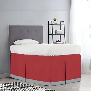 400TC Cotton Border Frame Tailored Dorm Bed Skirt
