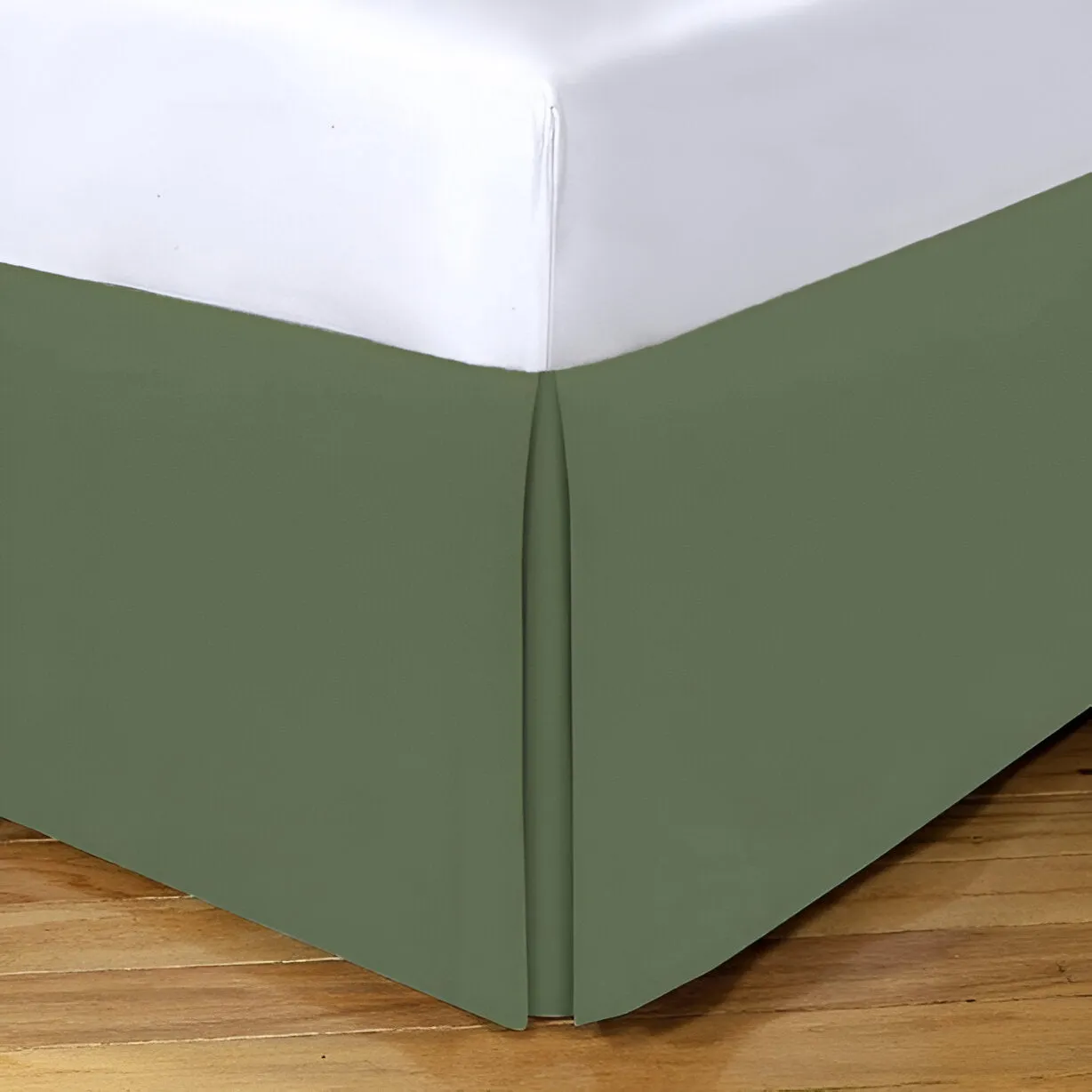 400TC Sateen Solid Cotton Tailored Bed Skirt