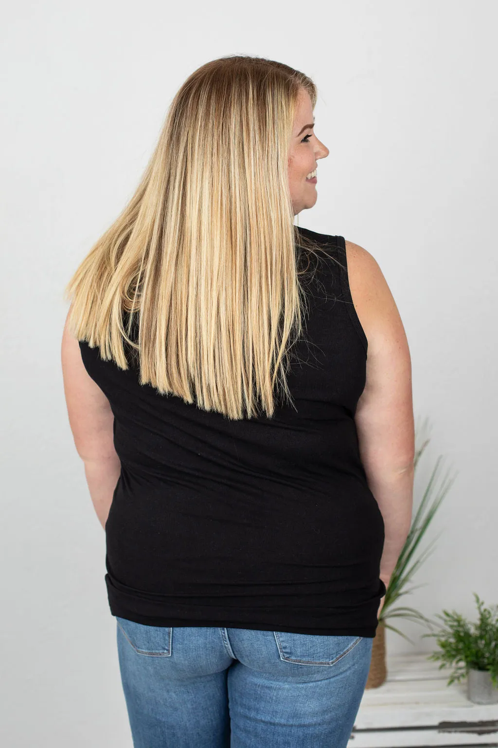 Addison Henley Tank - Black