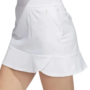 Adidas Ladies Frill Golf Skort - White