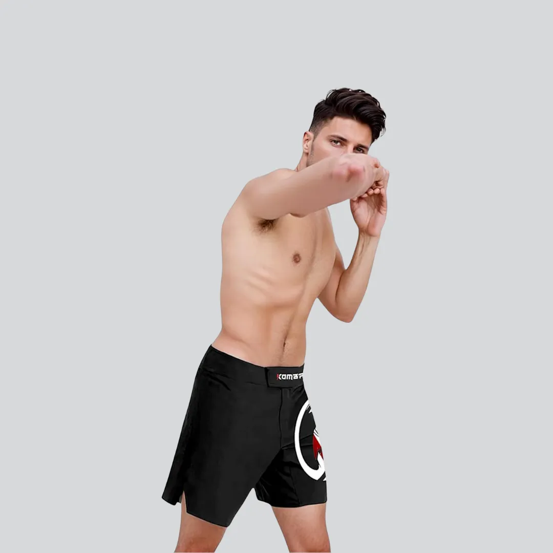 ADULT MMA SHORTS BLACK V1