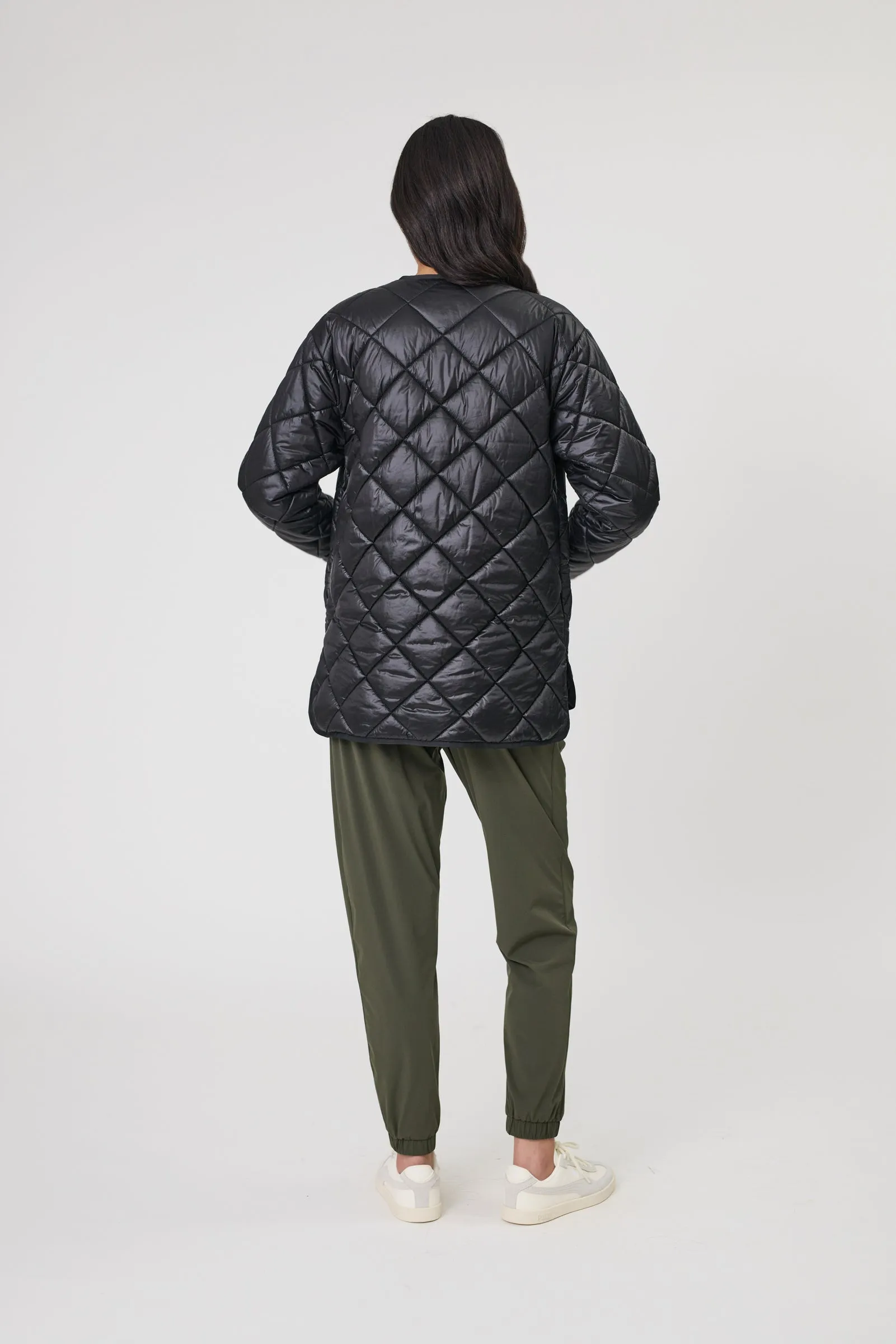 Alpine Quilted Jacket - Black