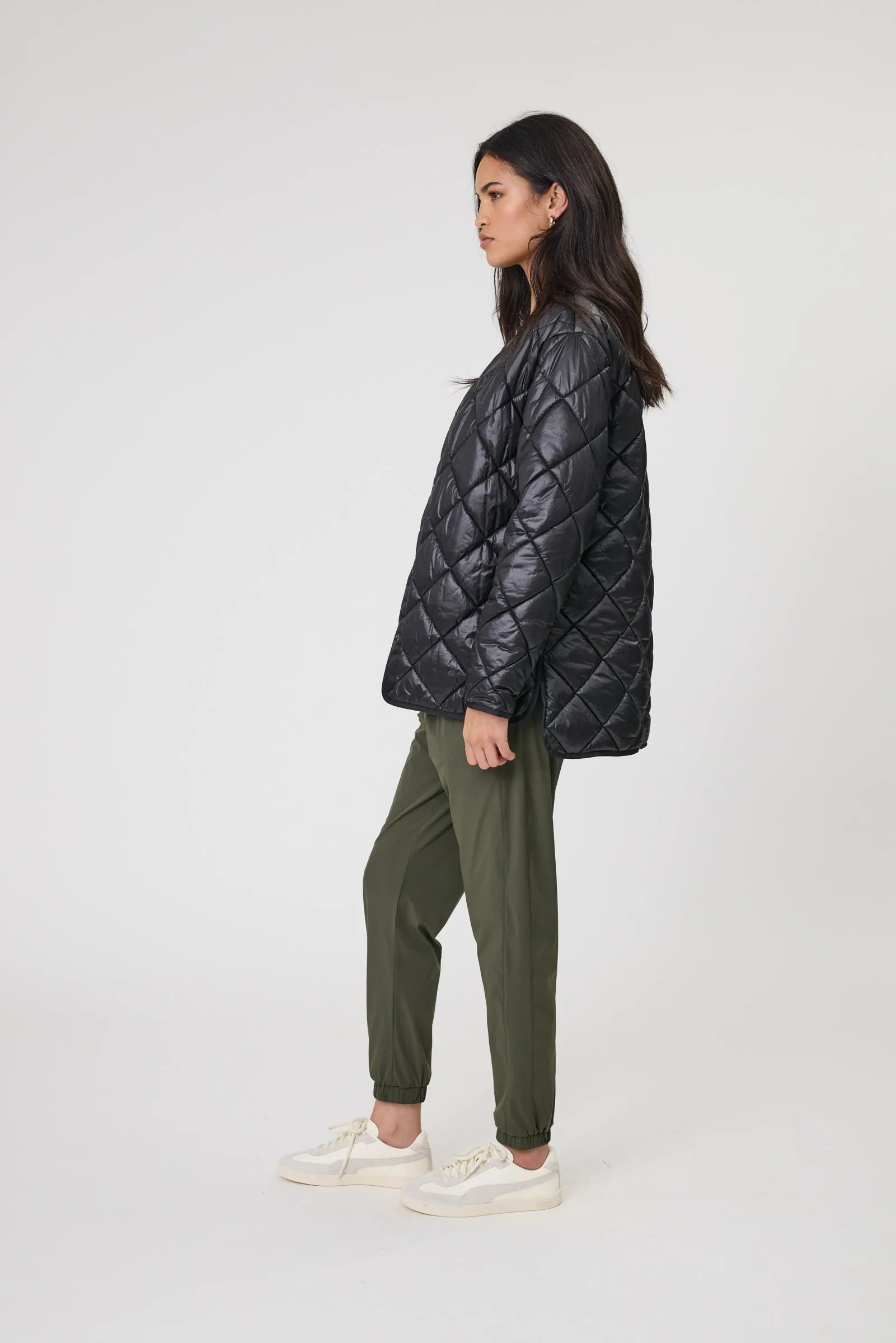 Alpine Quilted Jacket - Black
