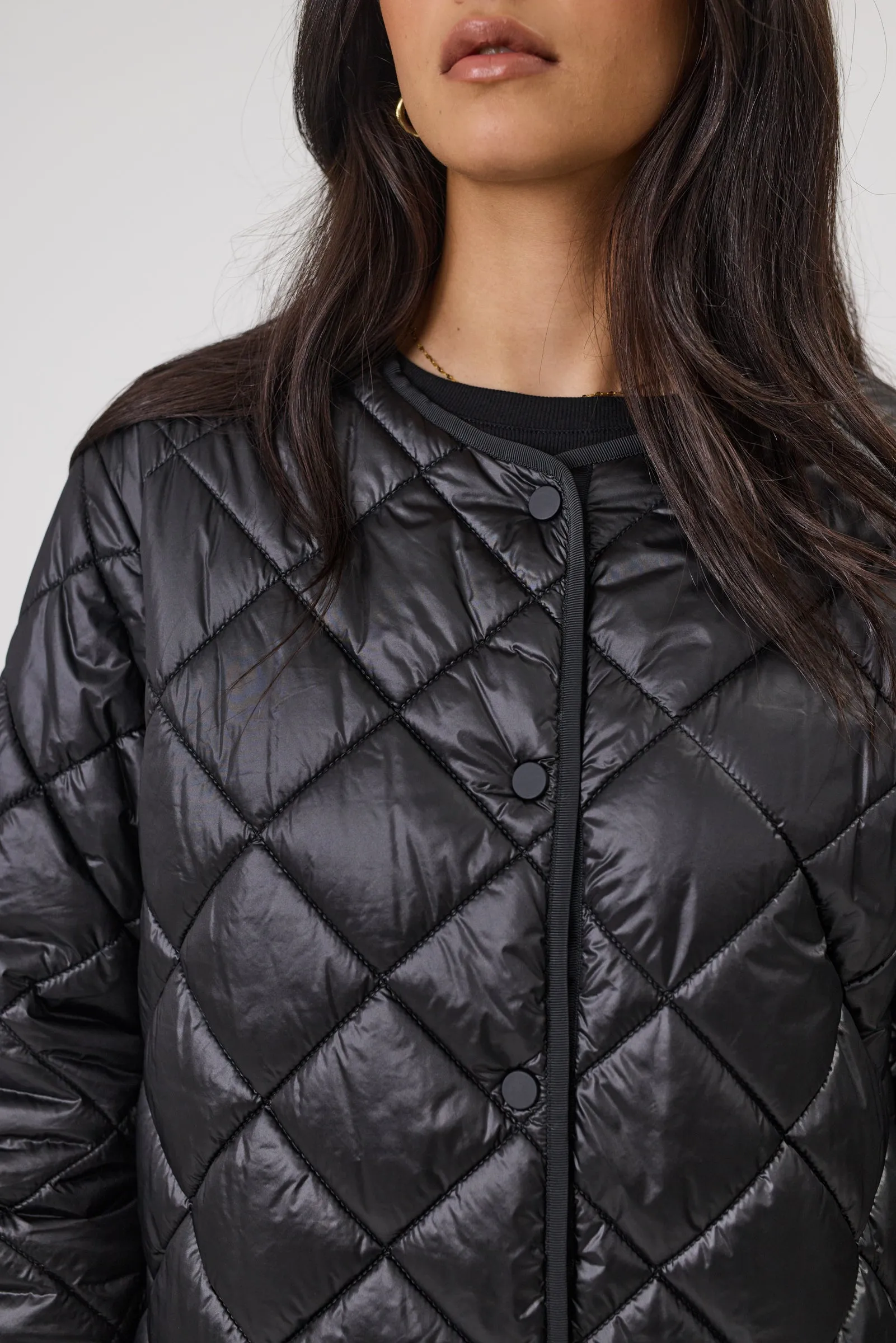 Alpine Quilted Jacket - Black