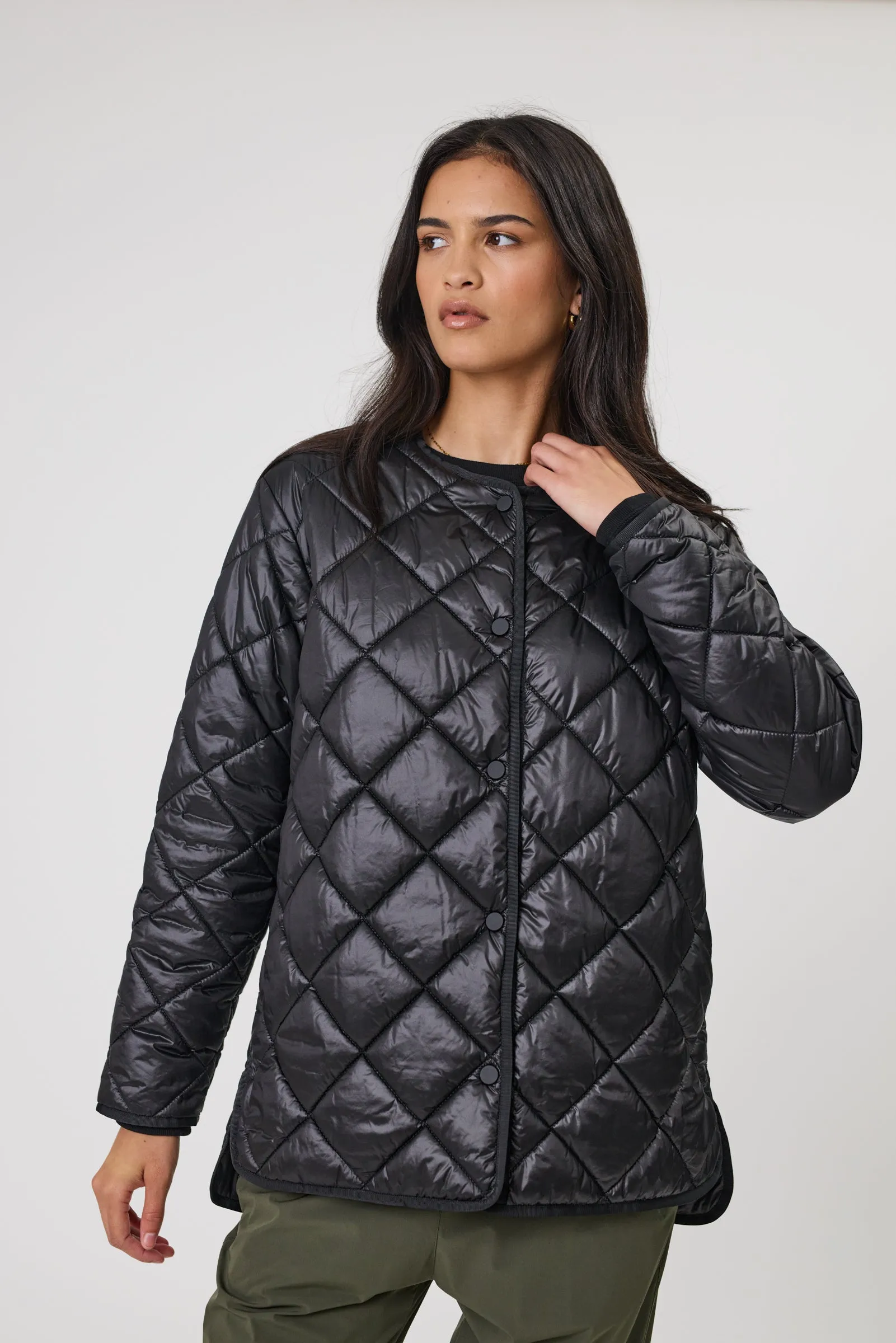 Alpine Quilted Jacket - Black