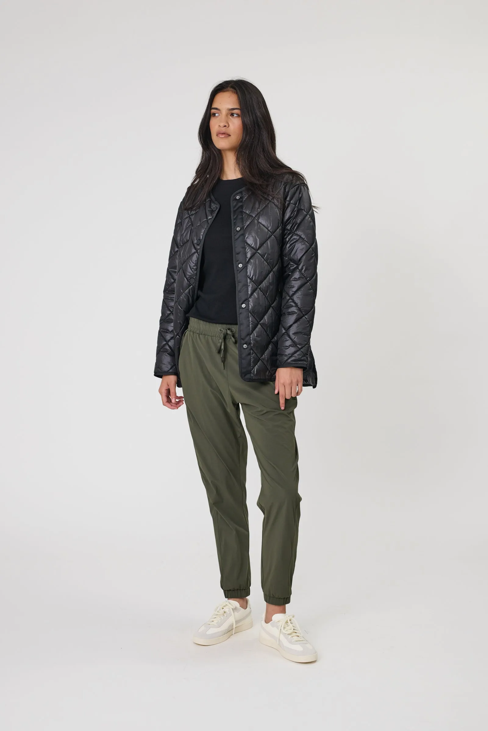 Alpine Quilted Jacket - Black