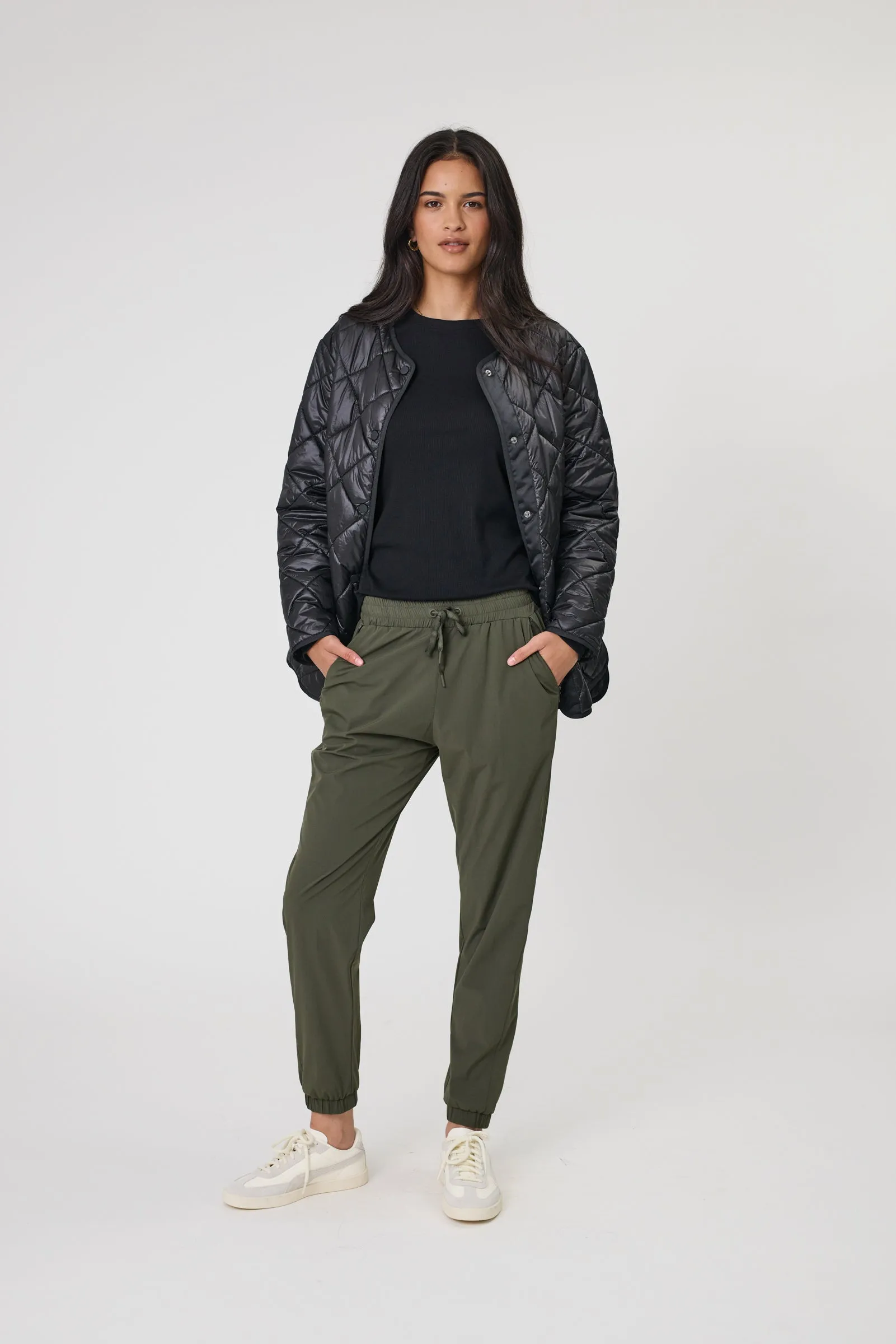 Alpine Quilted Jacket - Black
