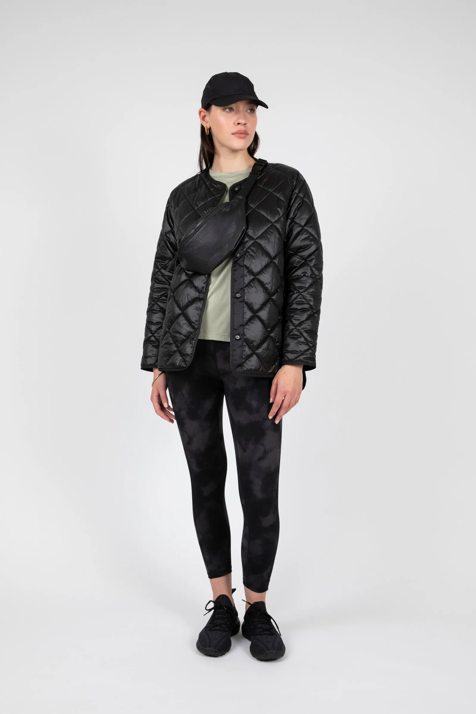 Alpine Quilted Jacket - Black