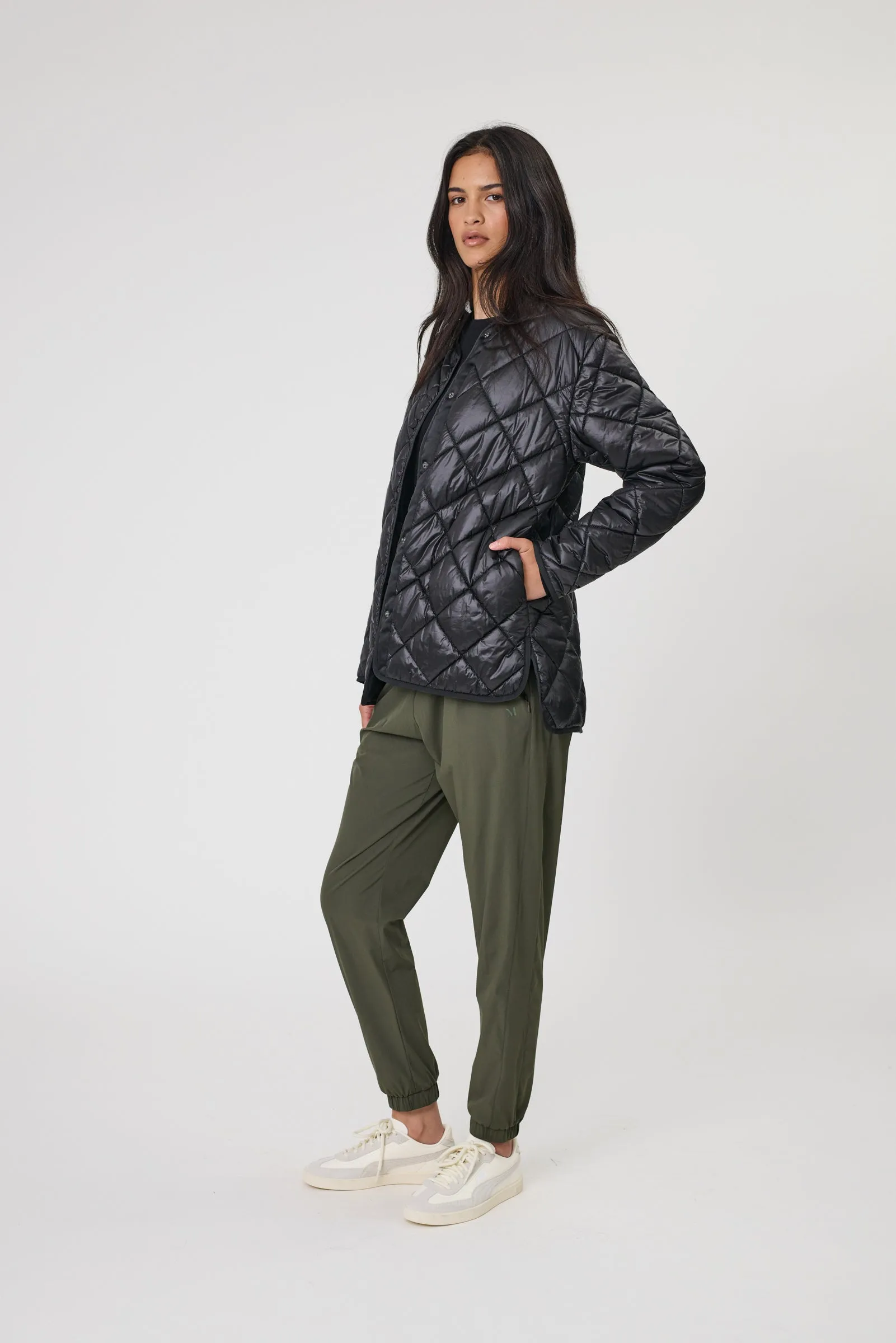Alpine Quilted Jacket - Black