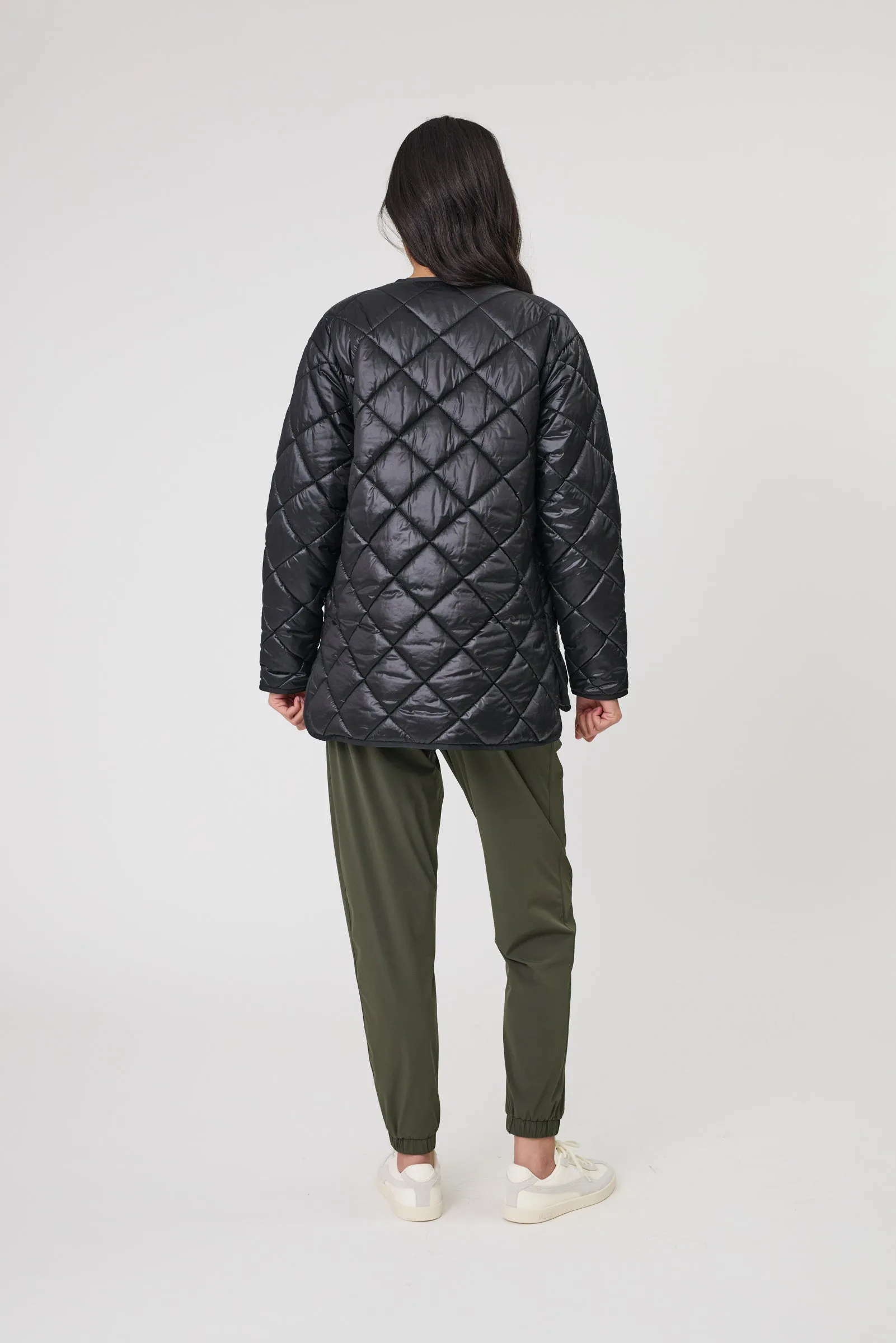 Alpine Quilted Jacket - Black