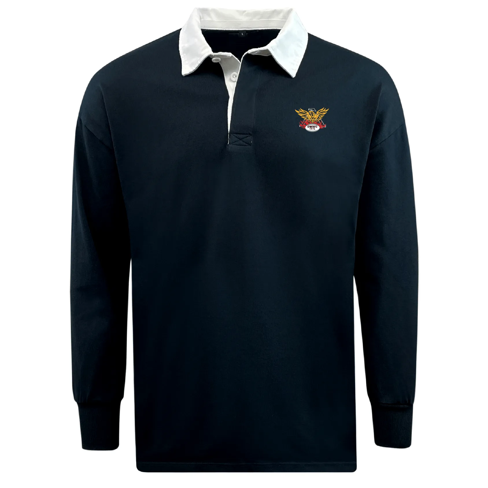 Atlanta Old White Rugby Classic Long Sleeve Solid Rugby Jersey