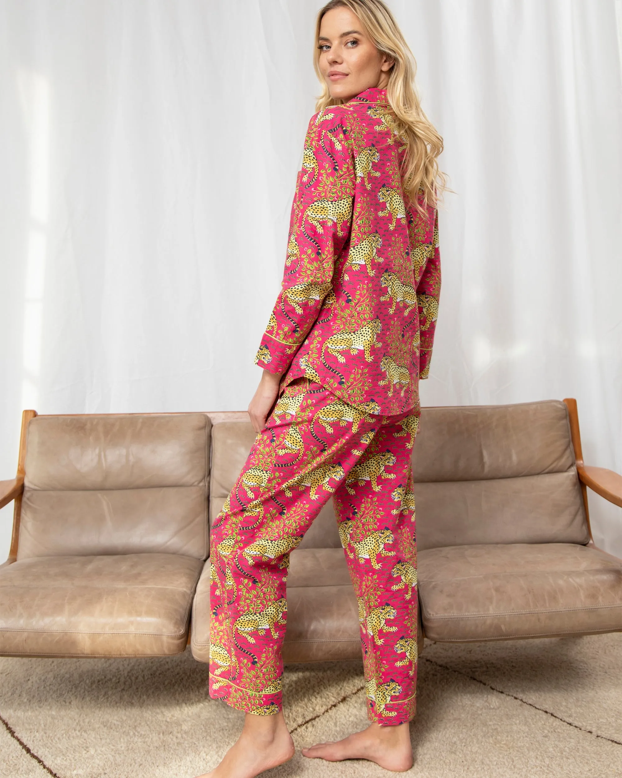 Bagheera - Petite Long PJ Set - Hot Pink
