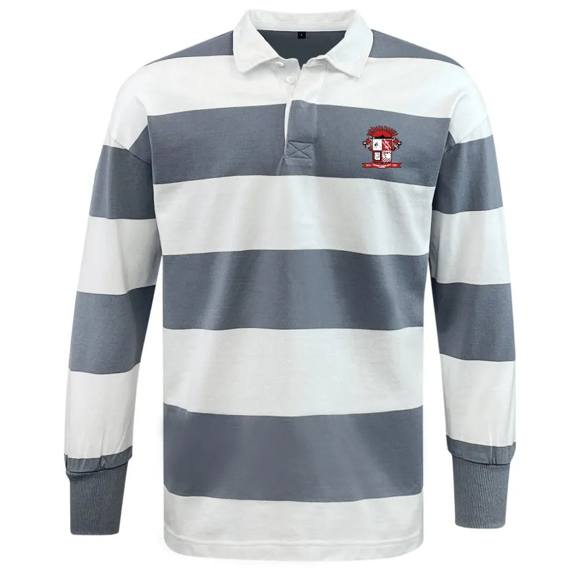 Battleship Women's Rugby Classic Long Sleeve Hooped Rugby Jersey