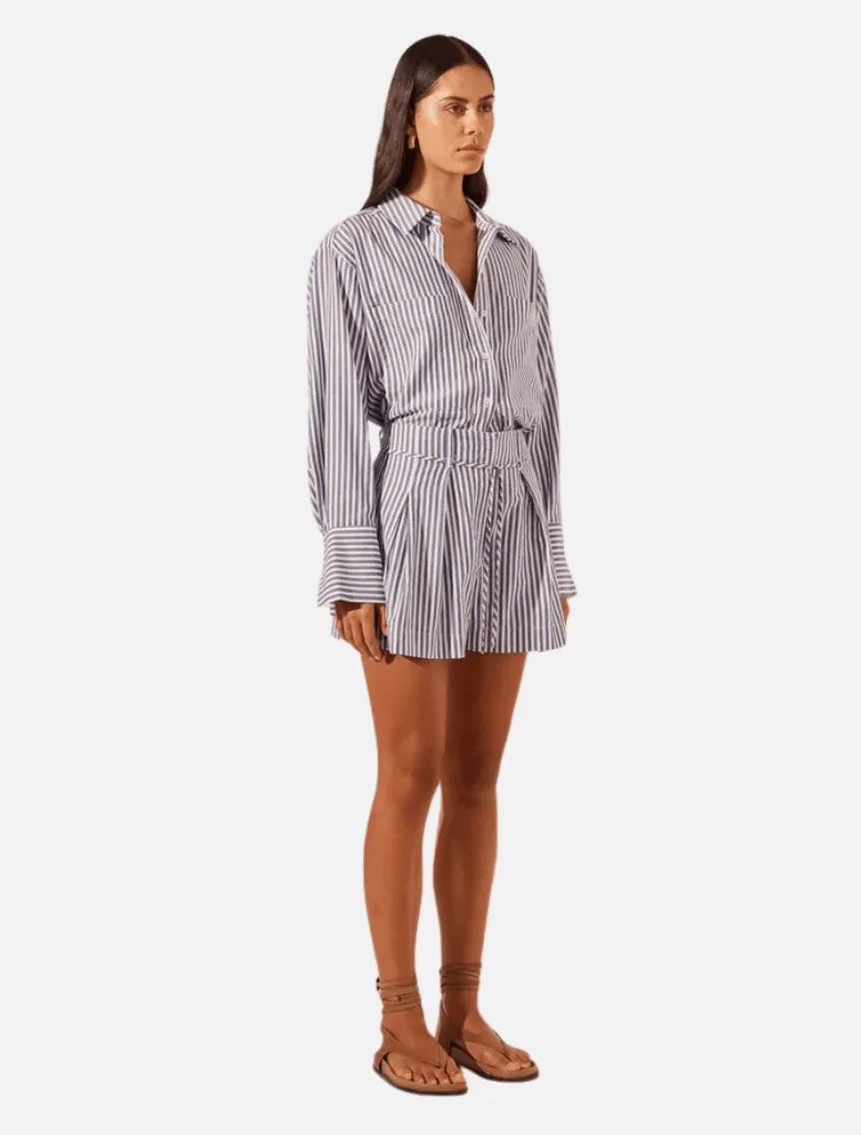 Belted Short - Chambray/Blue Ivory