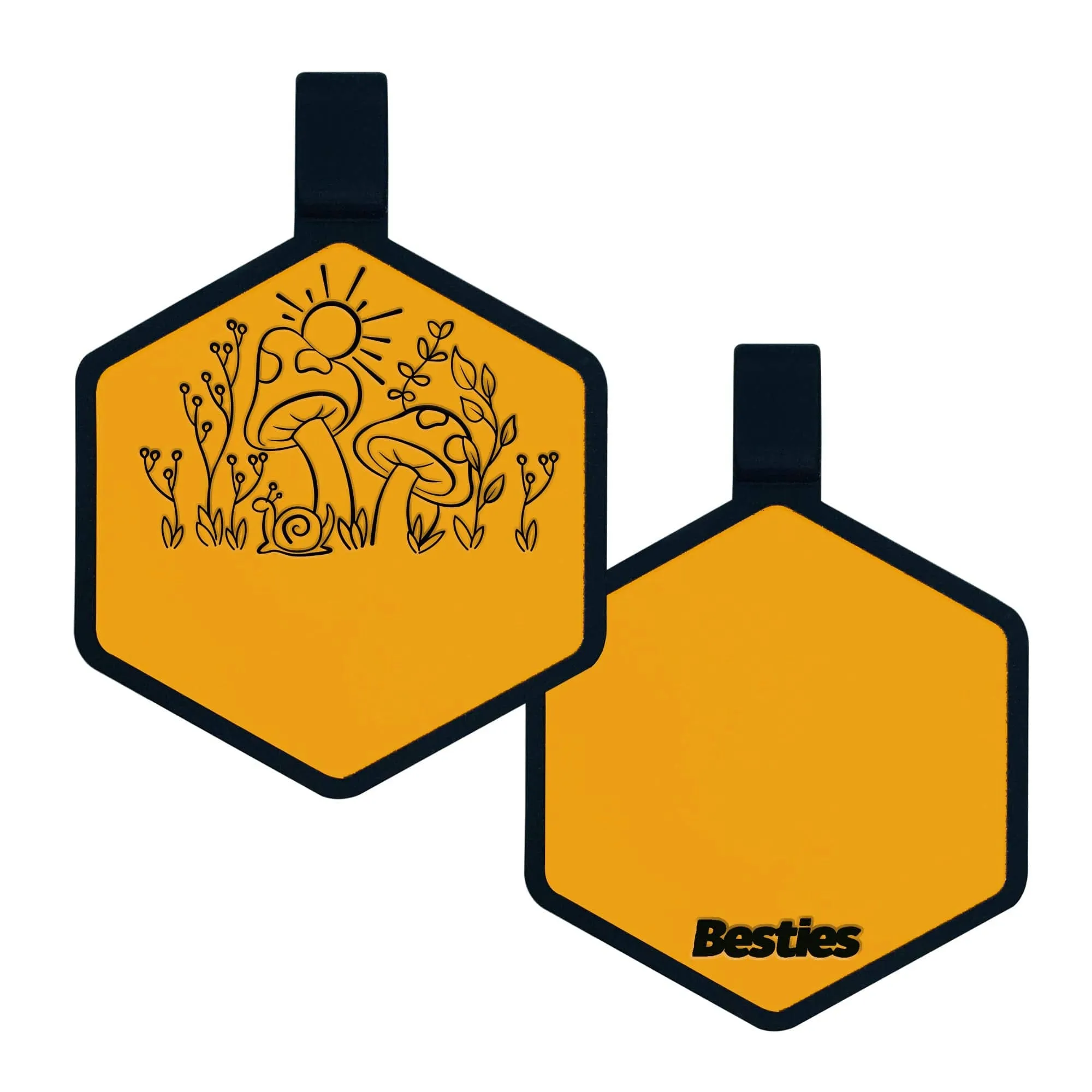 Besties Pets - Fantastic Fungi Silicone Dog ID Tag