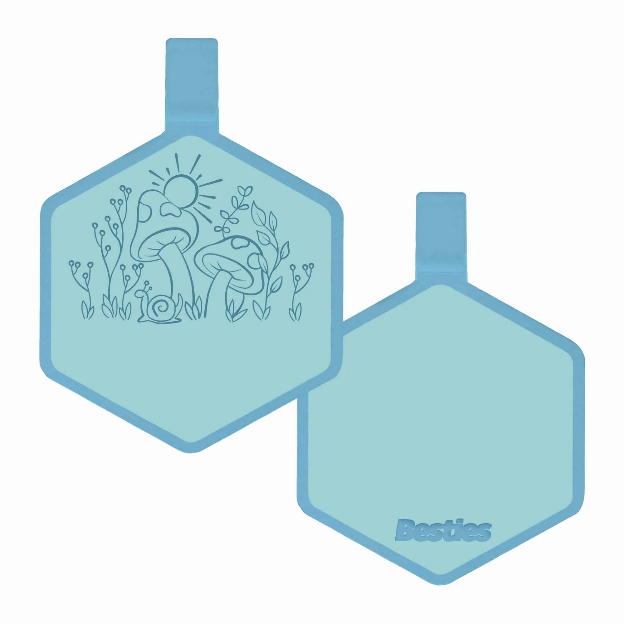 Besties Pets - Fantastic Fungi Silicone Dog ID Tag