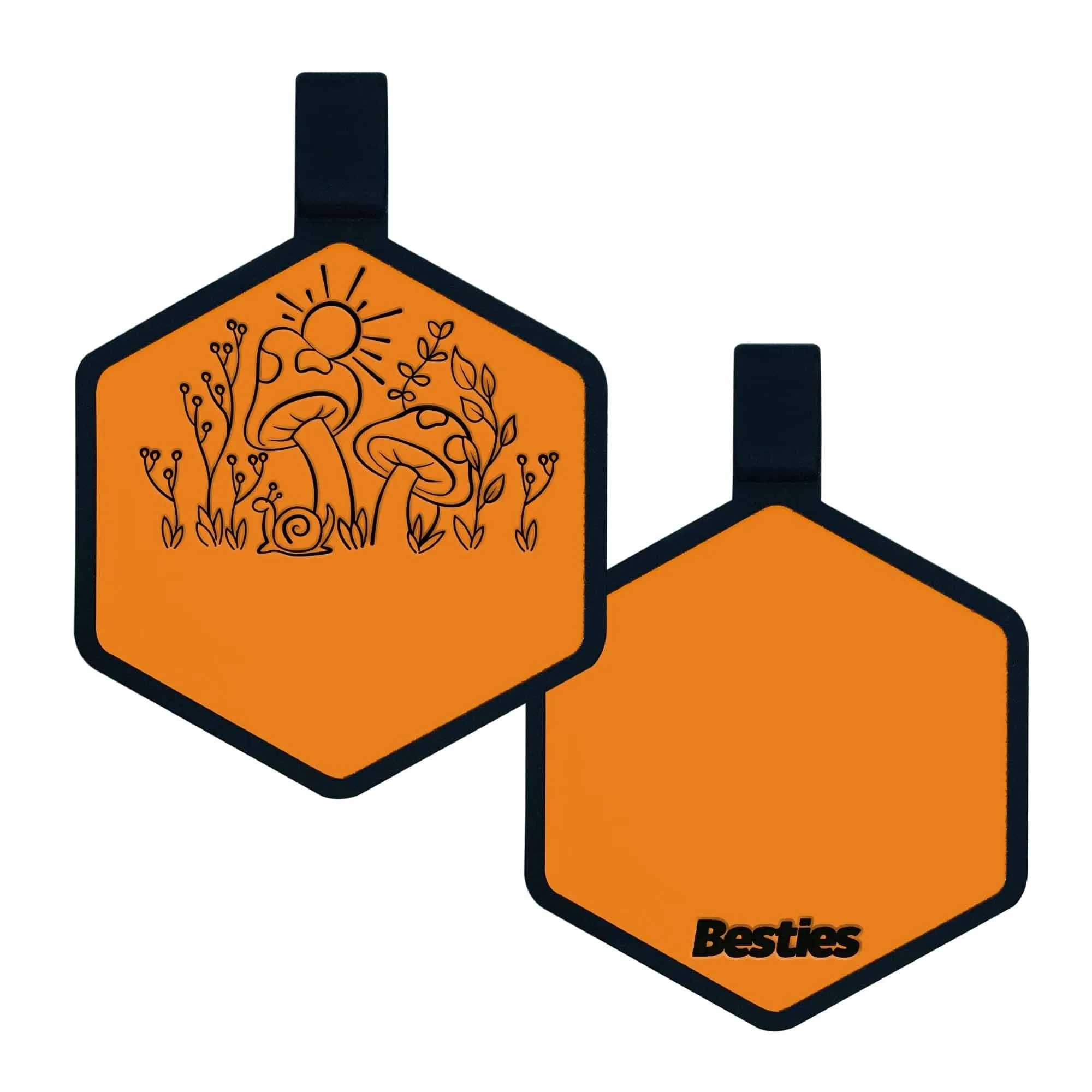 Besties Pets - Fantastic Fungi Silicone Dog ID Tag