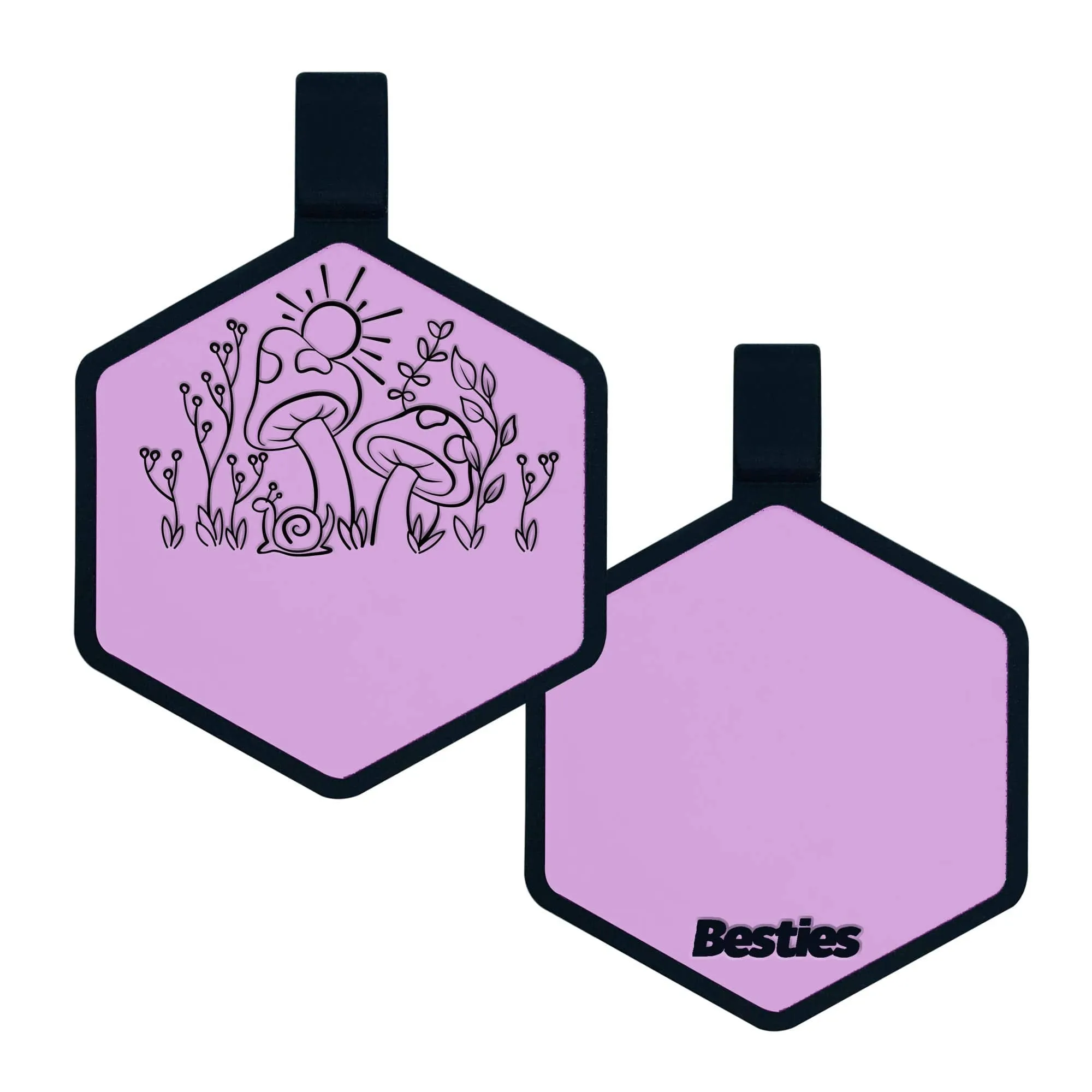 Besties Pets - Fantastic Fungi Silicone Dog ID Tag