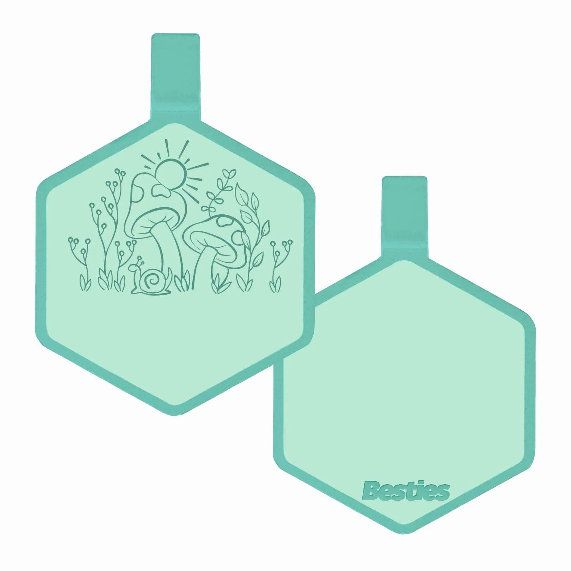 Besties Pets - Fantastic Fungi Silicone Dog ID Tag