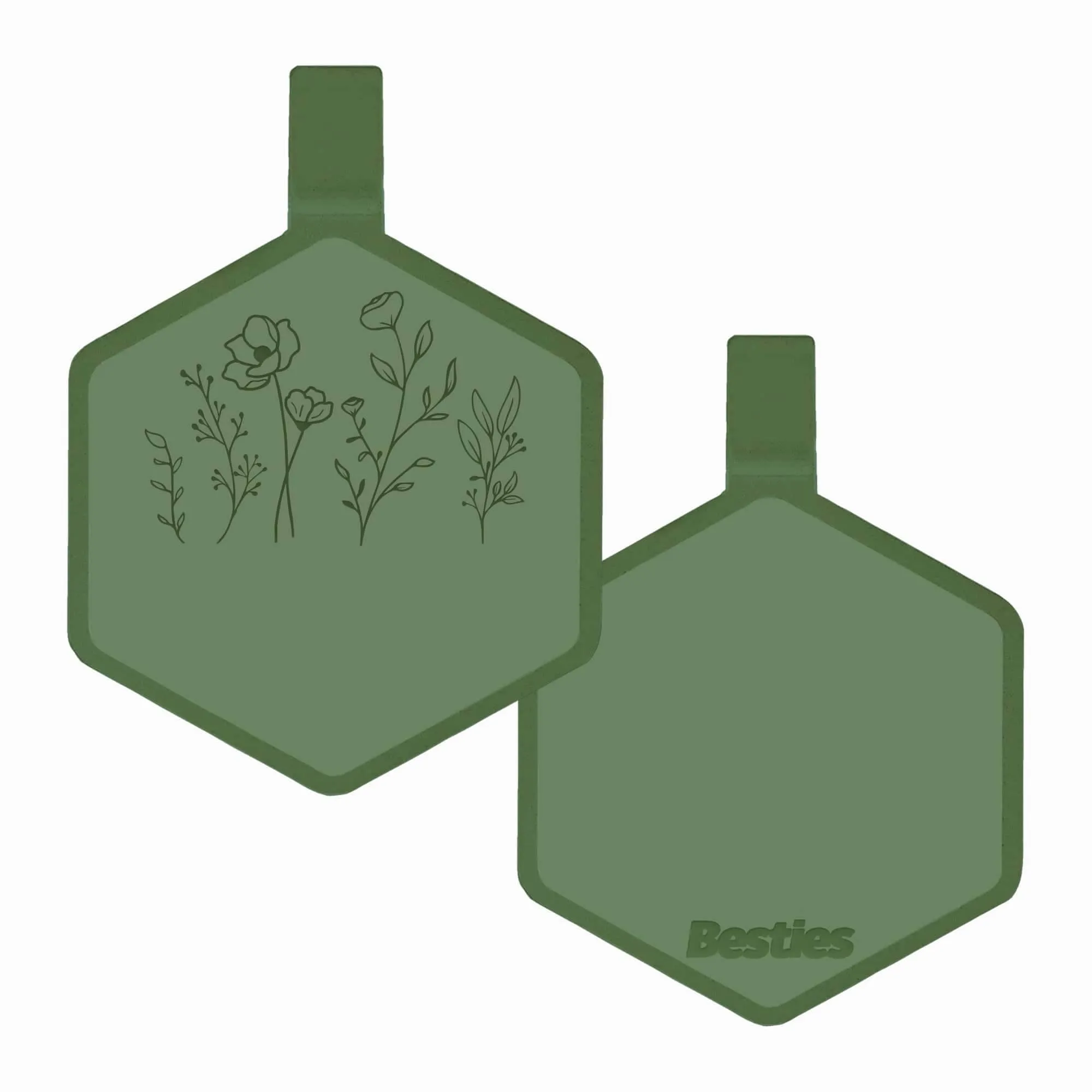Besties Pets - Wildflowers Silicone ID Tag