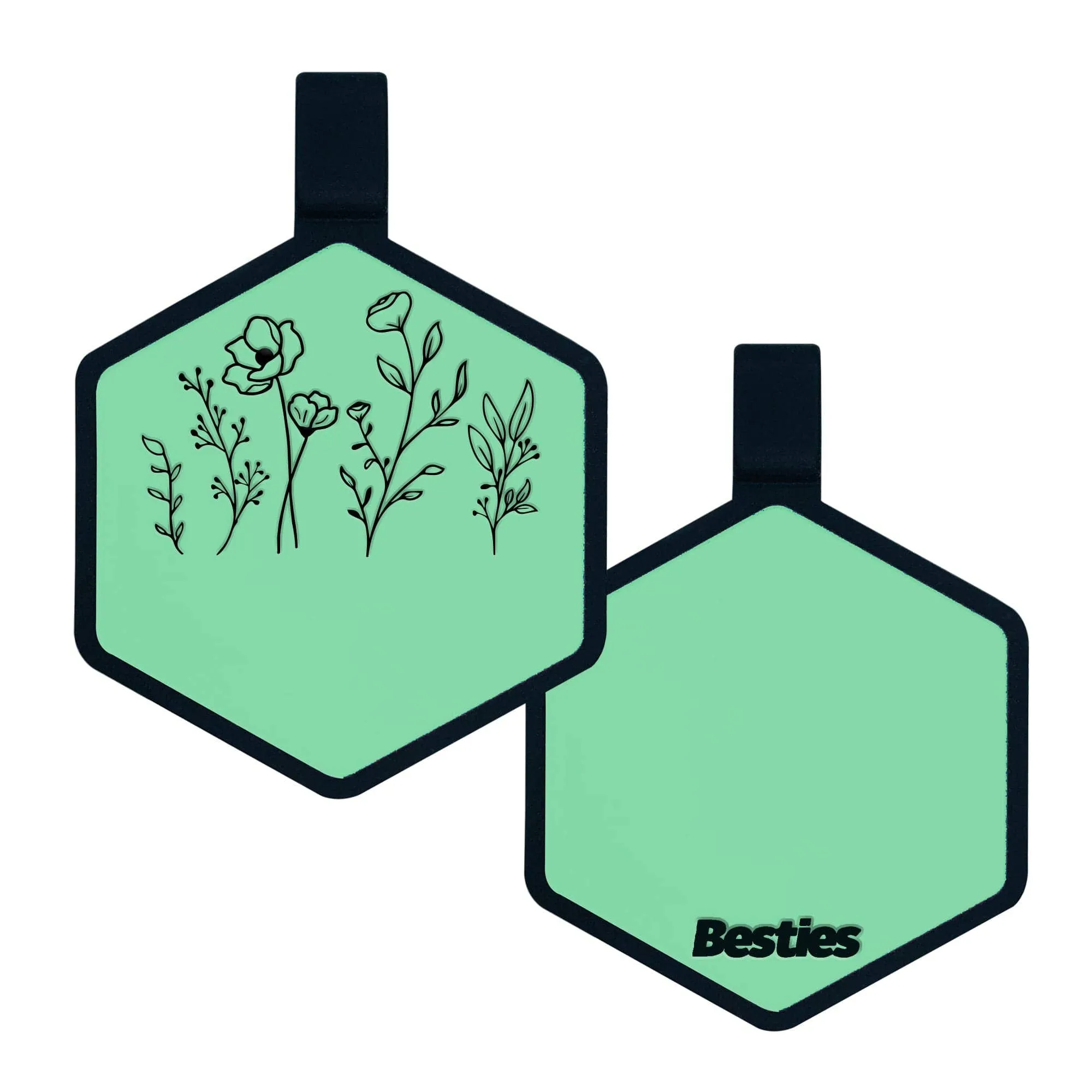 Besties Pets - Wildflowers Silicone ID Tag