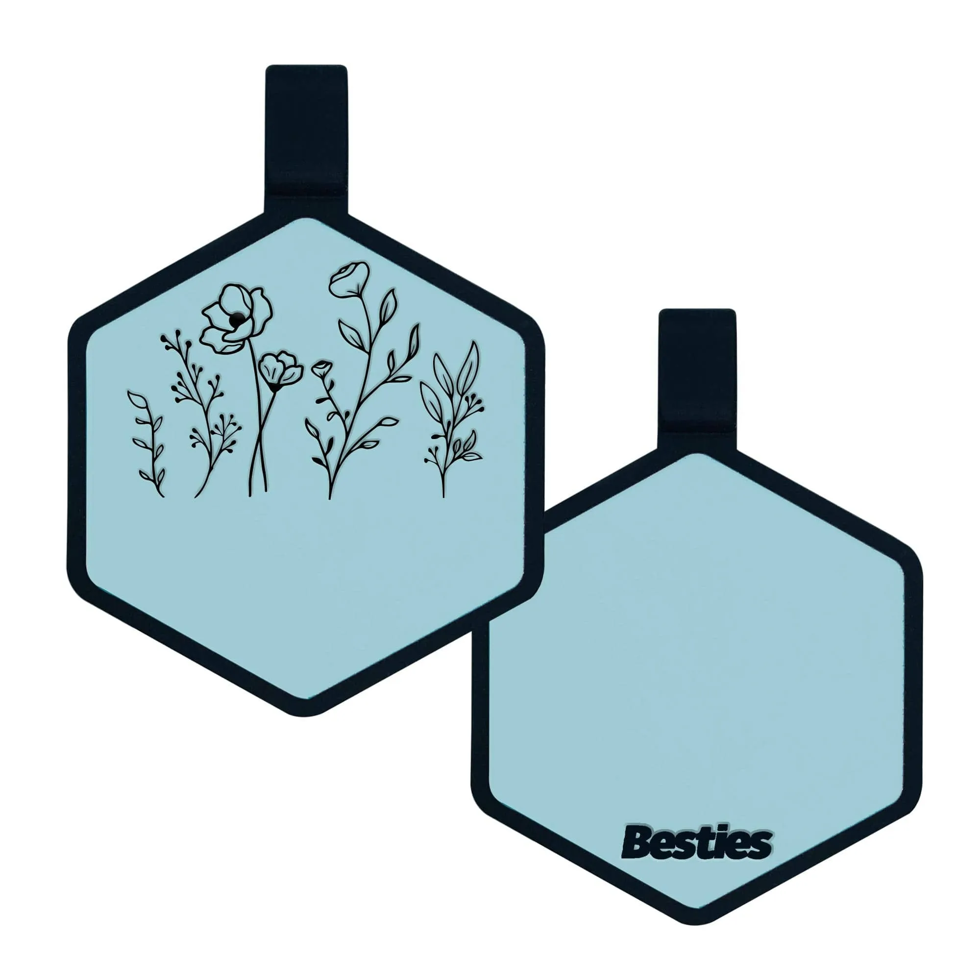 Besties Pets - Wildflowers Silicone ID Tag