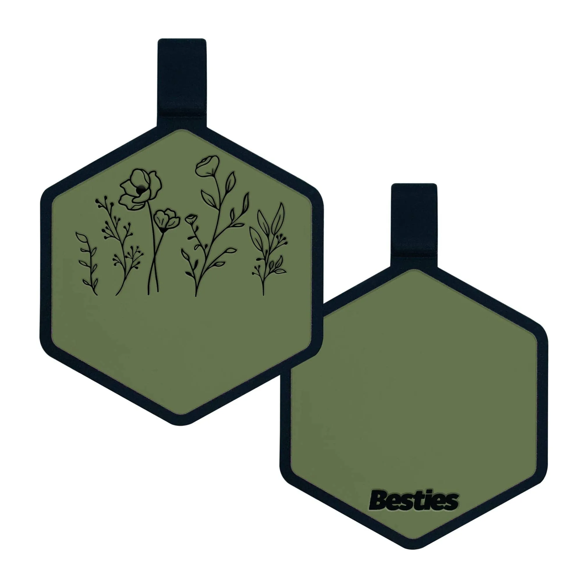 Besties Pets - Wildflowers Silicone ID Tag