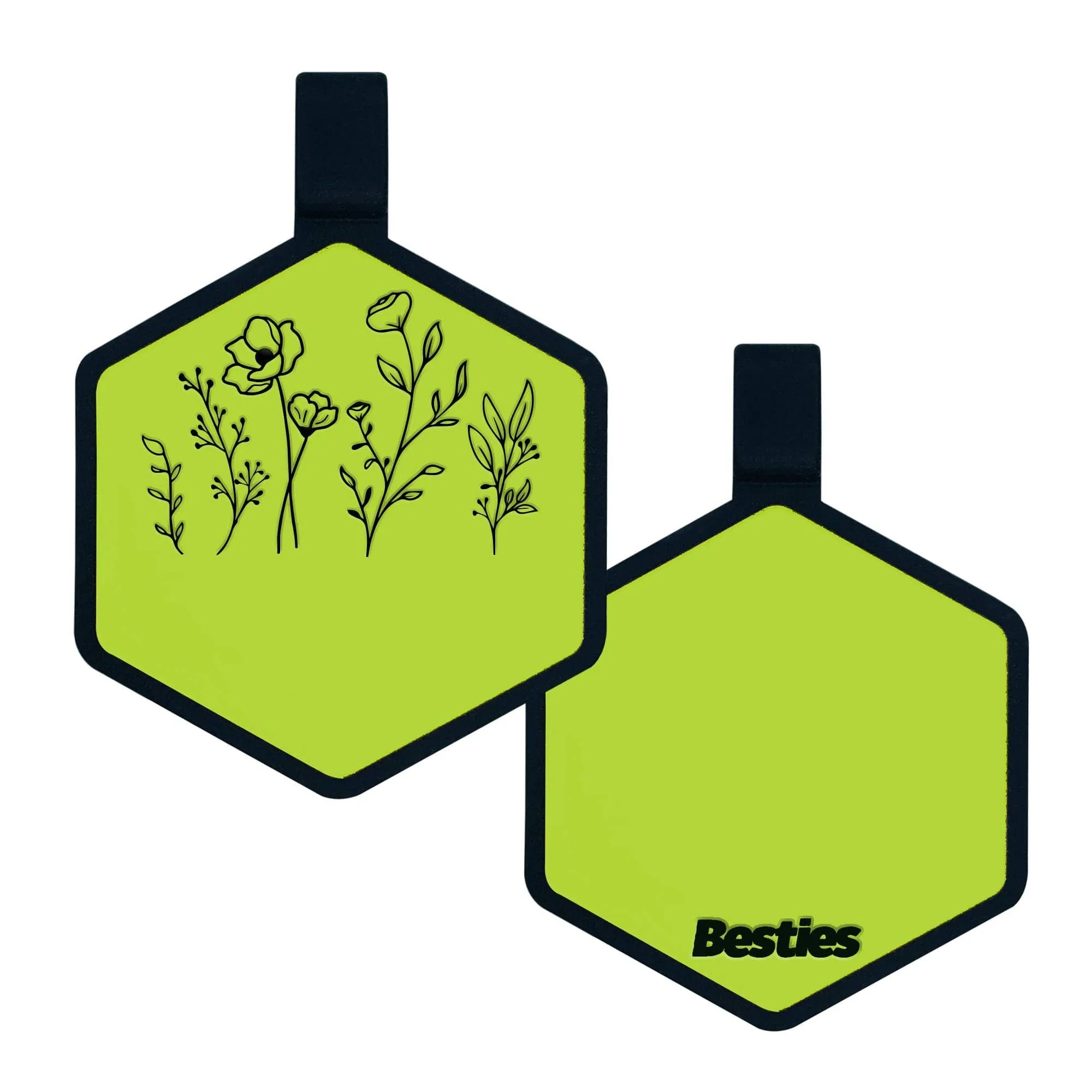 Besties Pets - Wildflowers Silicone ID Tag