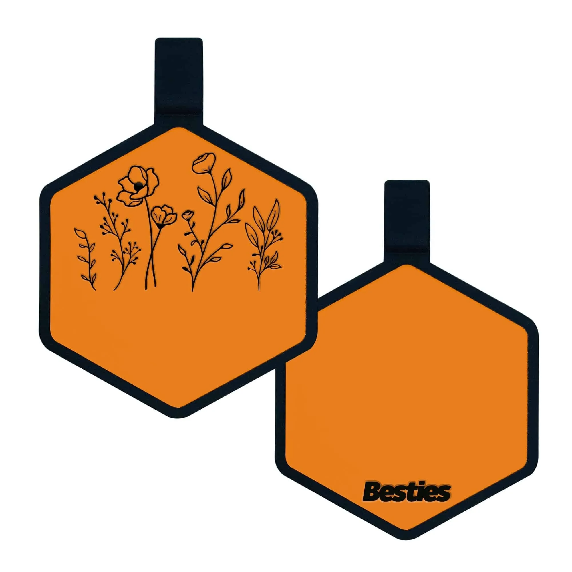 Besties Pets - Wildflowers Silicone ID Tag