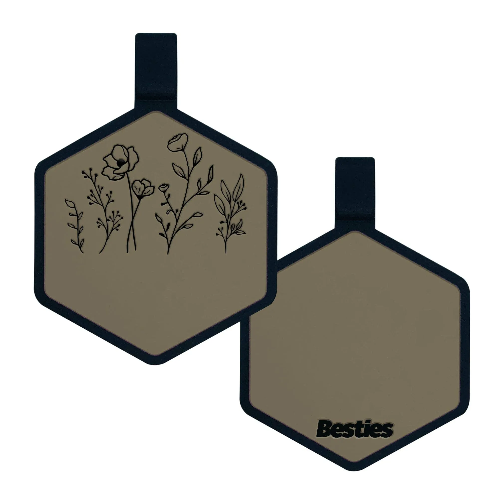 Besties Pets - Wildflowers Silicone ID Tag