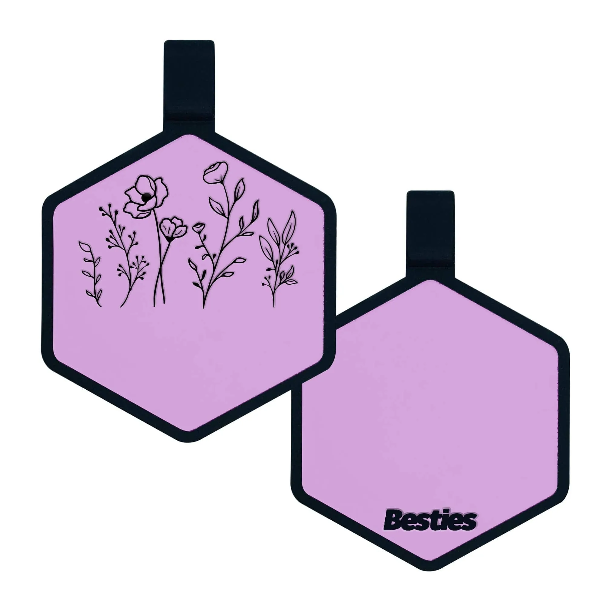 Besties Pets - Wildflowers Silicone ID Tag