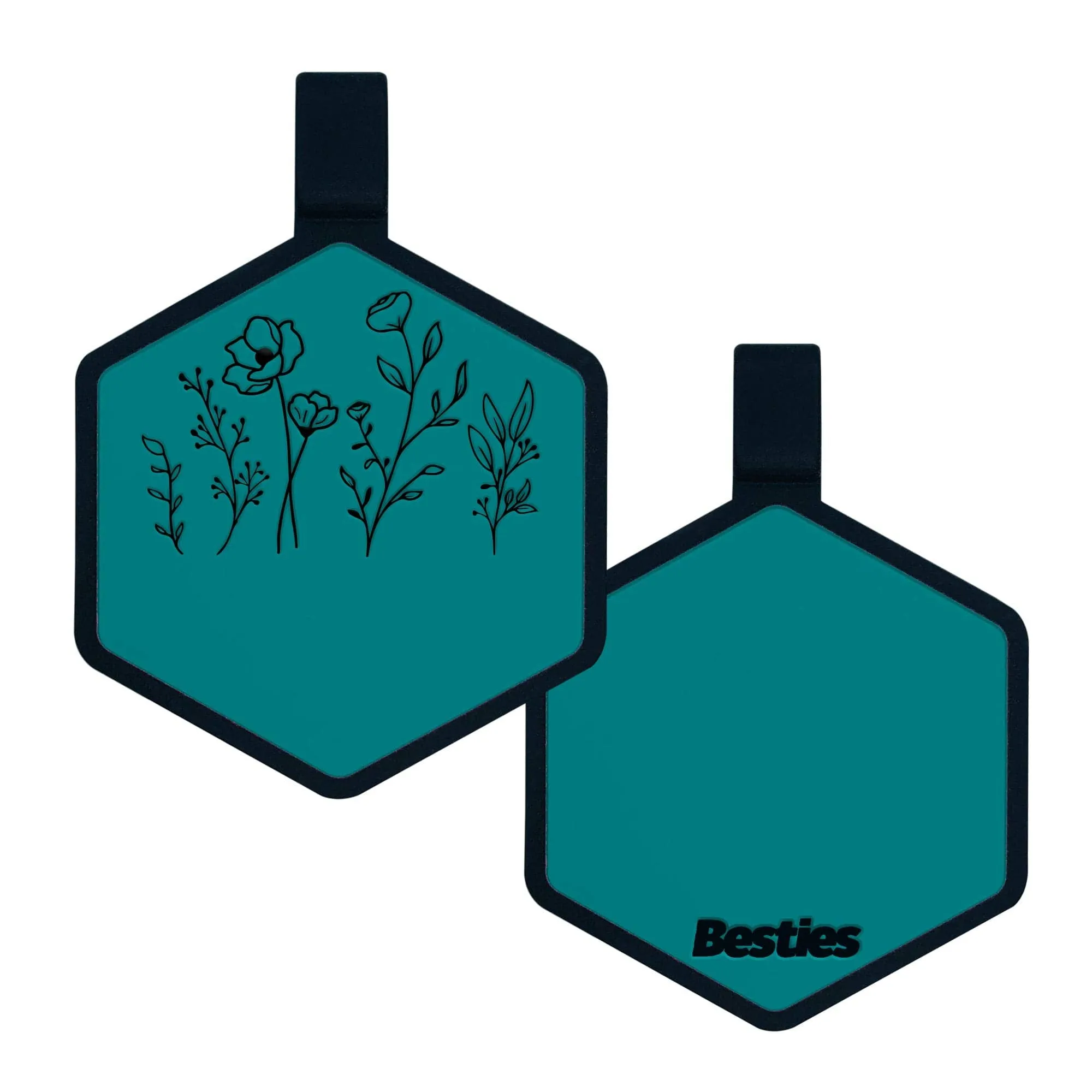 Besties Pets - Wildflowers Silicone ID Tag
