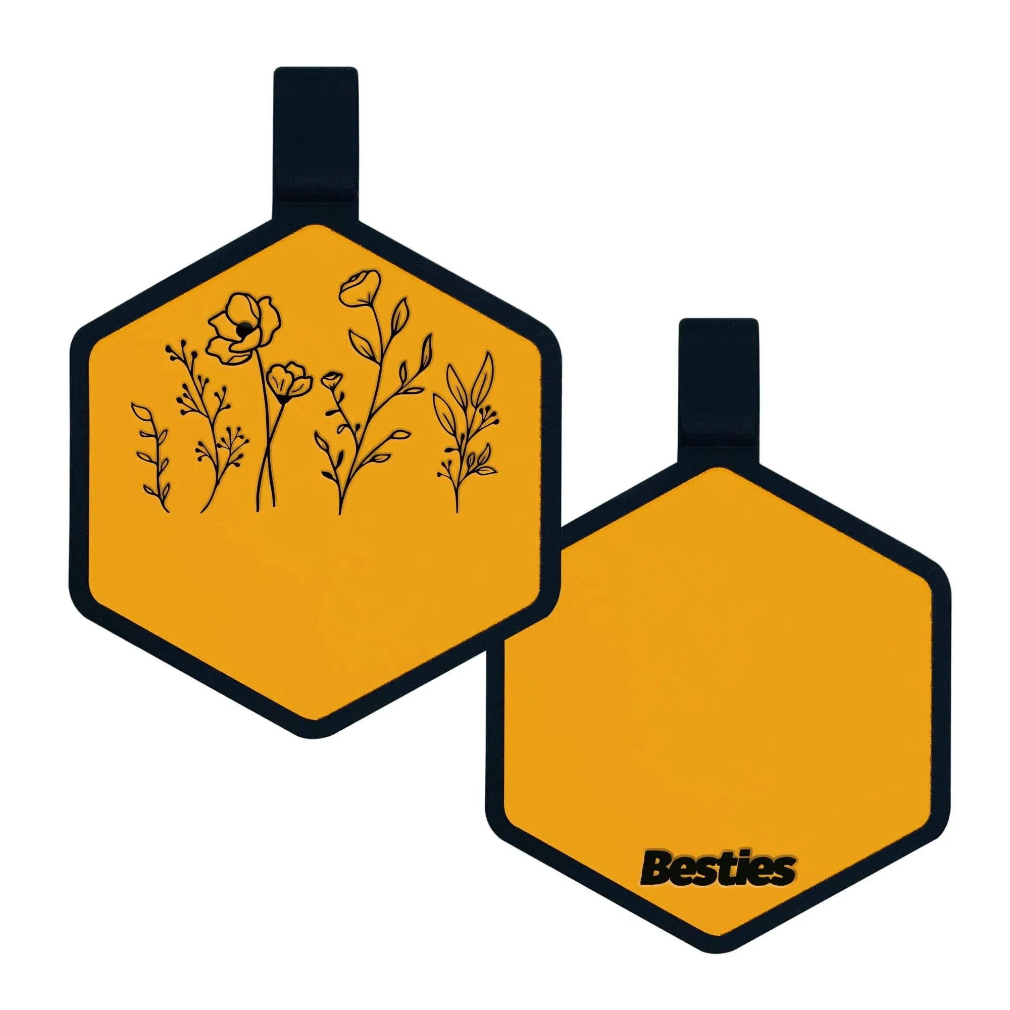 Besties Pets - Wildflowers Silicone ID Tag