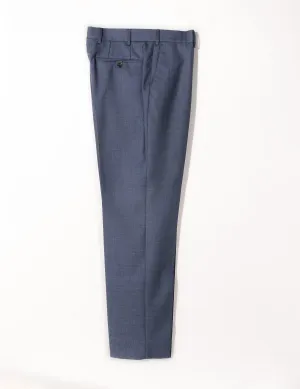 BKT50 Tailored Trousers in Rustic Tropical Wool - Montana Blue