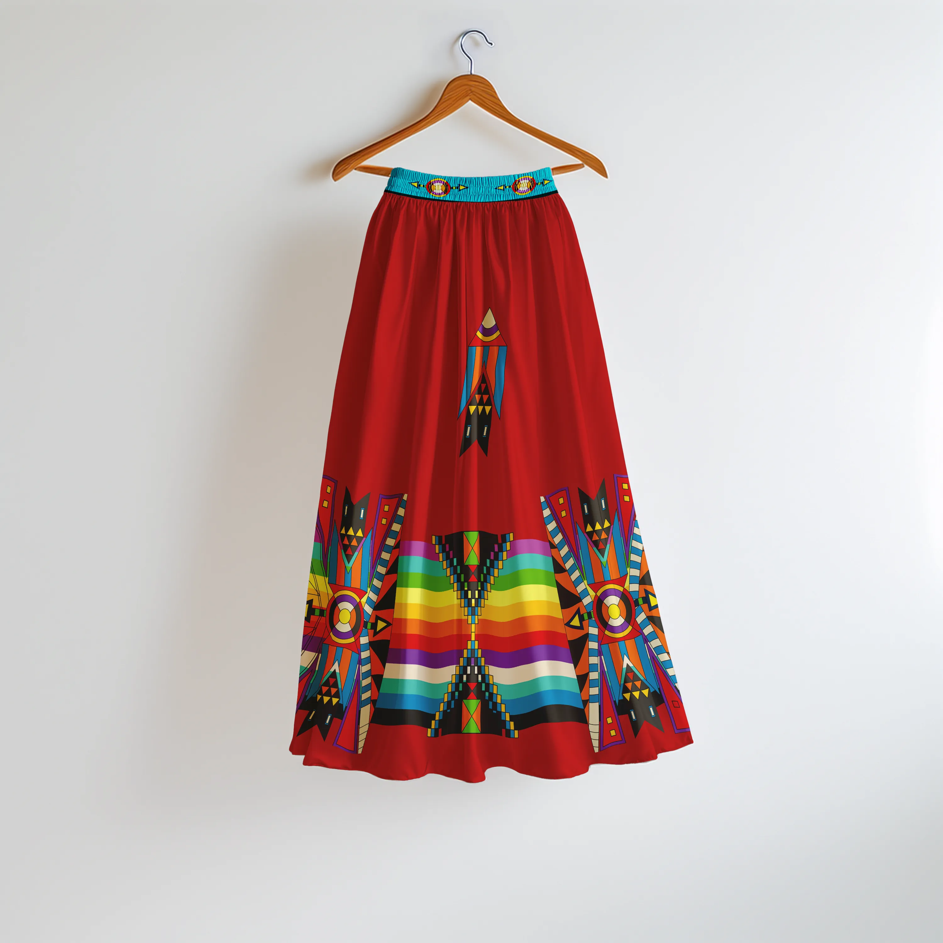 Blooming Spirit Geometric Skirt