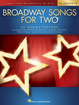 Broadway Songs for Two Clarinets (Easy Instrumental Duets)