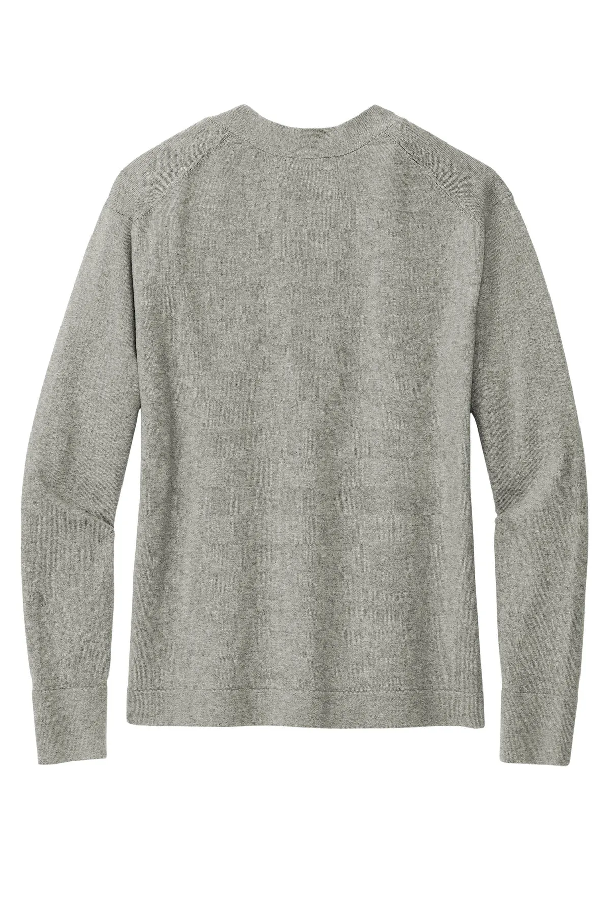 Brooks Brothers Women's Cotton Stretch Cardigan Sweater BB18405 Light Shadow Grey Heather