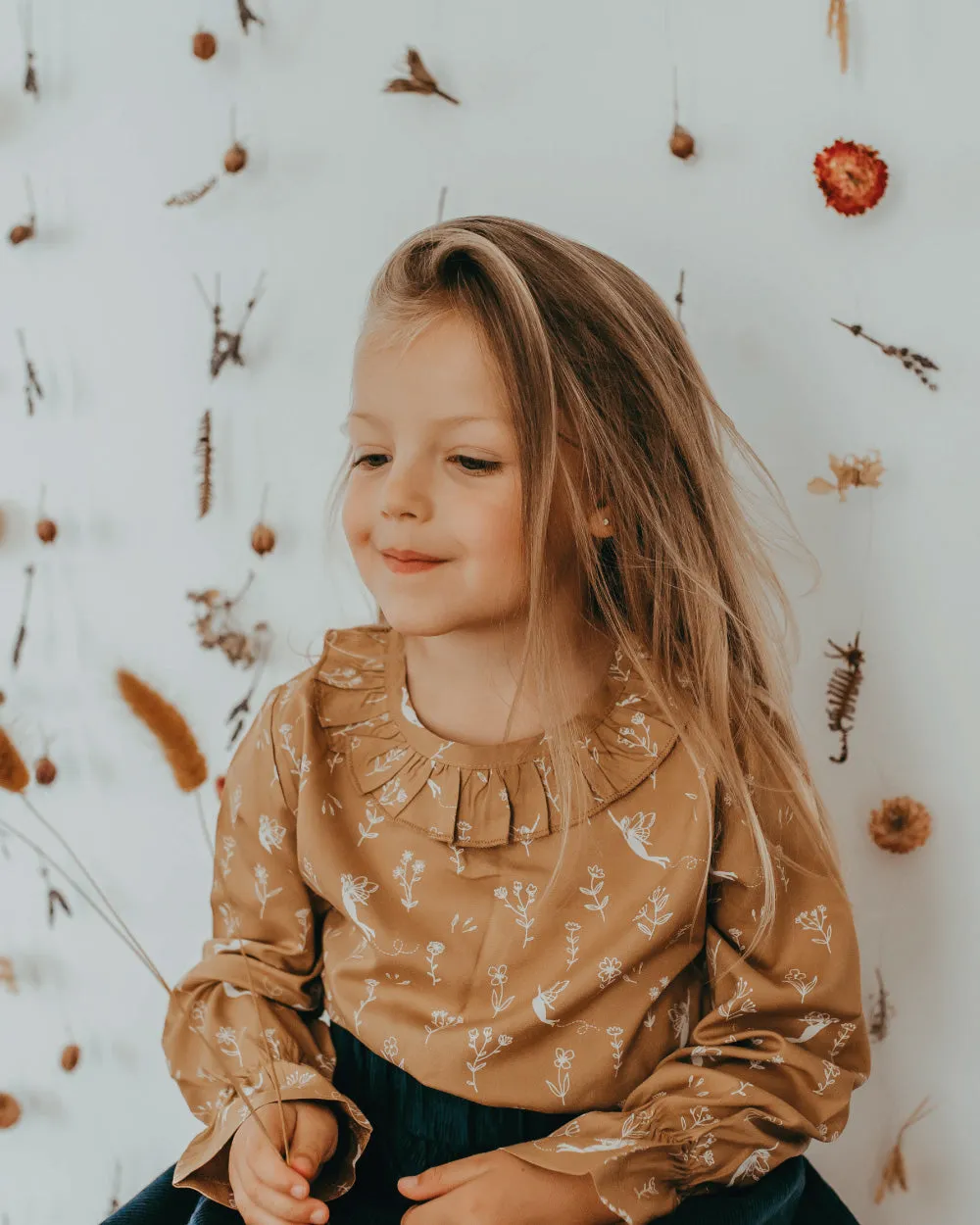Brown Fairy Print Top