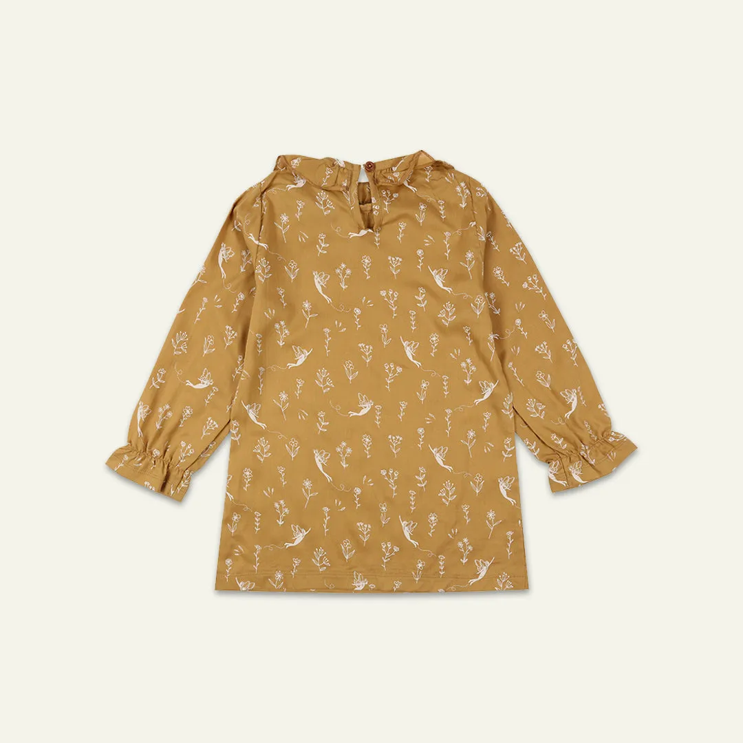 Brown Fairy Print Top