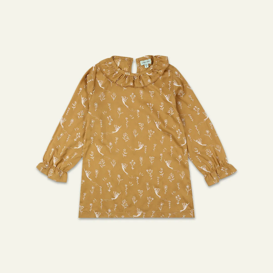 Brown Fairy Print Top