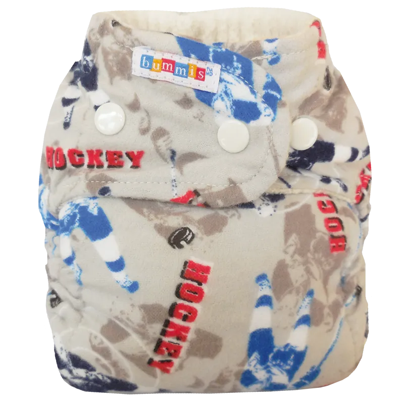 Bummis Flannel Fitted Cloth Diaper