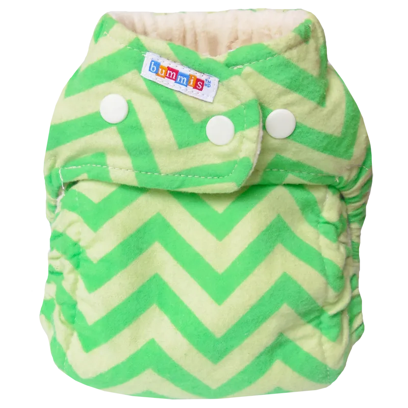 Bummis Flannel Fitted Cloth Diaper