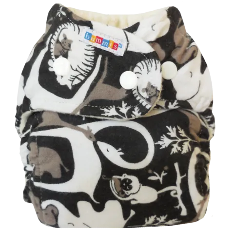 Bummis Flannel Fitted Cloth Diaper