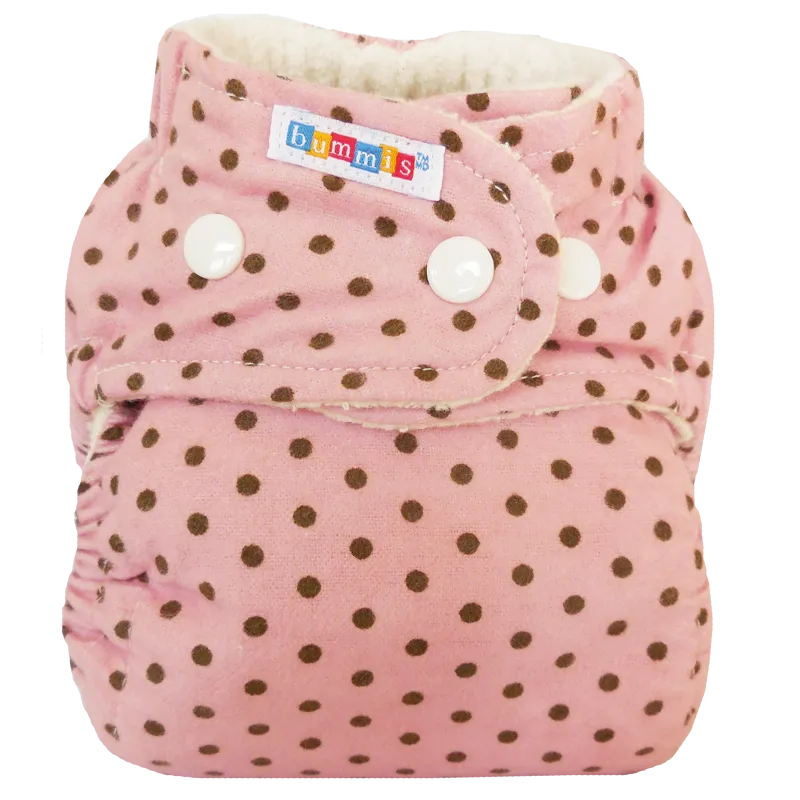 Bummis Flannel Fitted Cloth Diaper