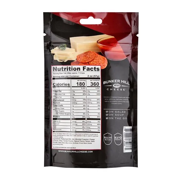 Bunker Hill - Brick Oven Pizza Cheese Crisps
