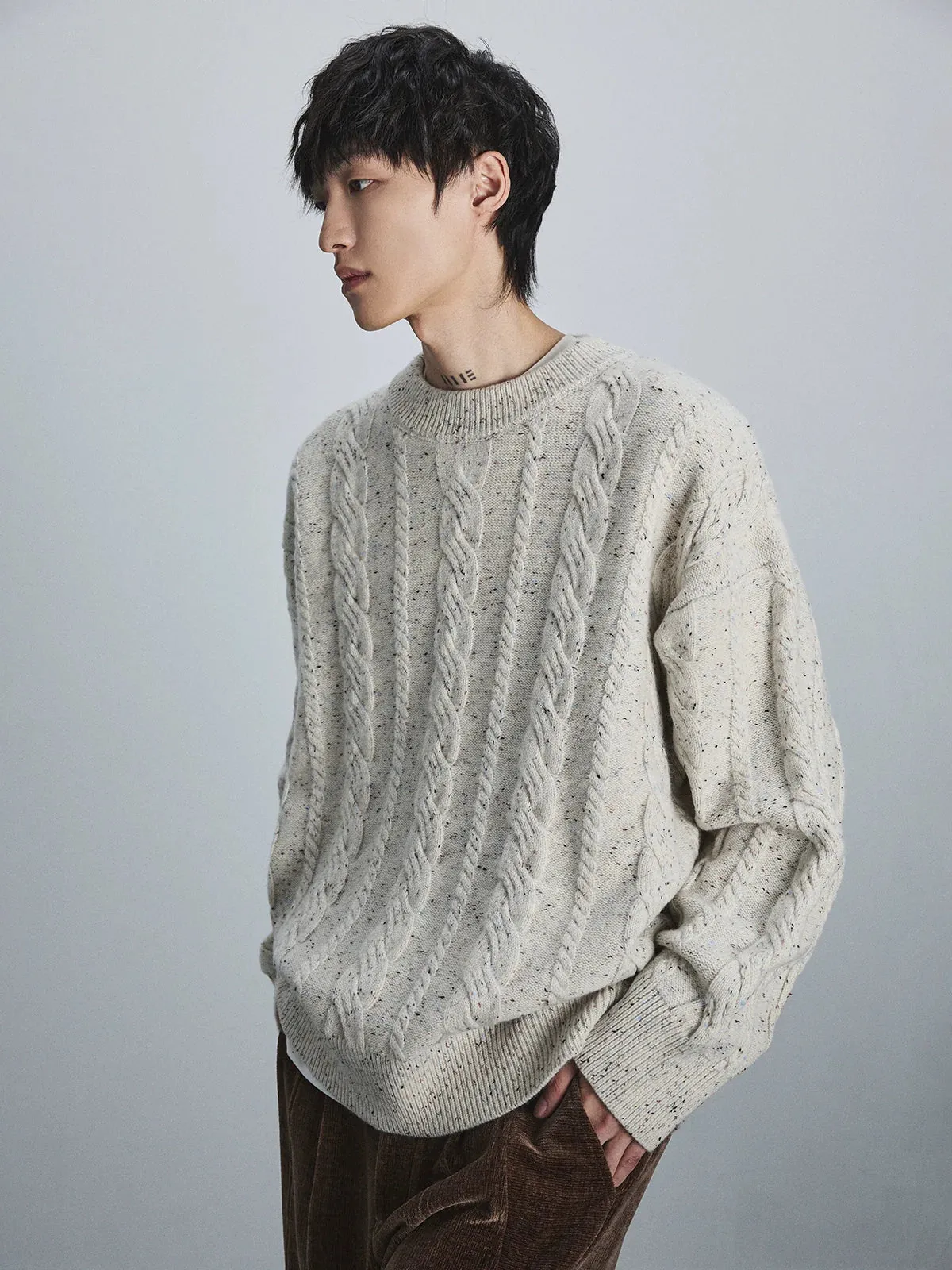Cable-Knit Sweater