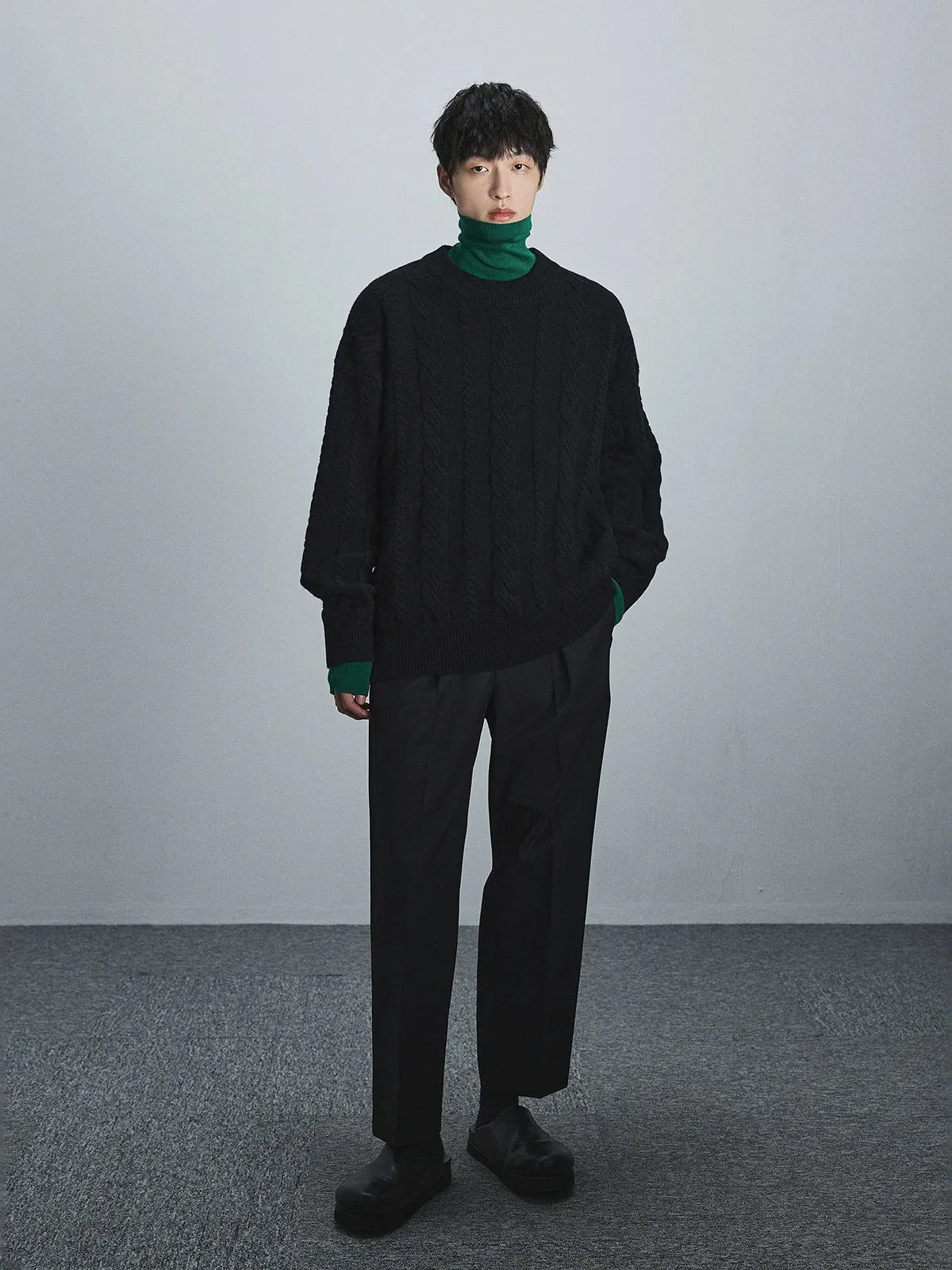 Cable-Knit Sweater