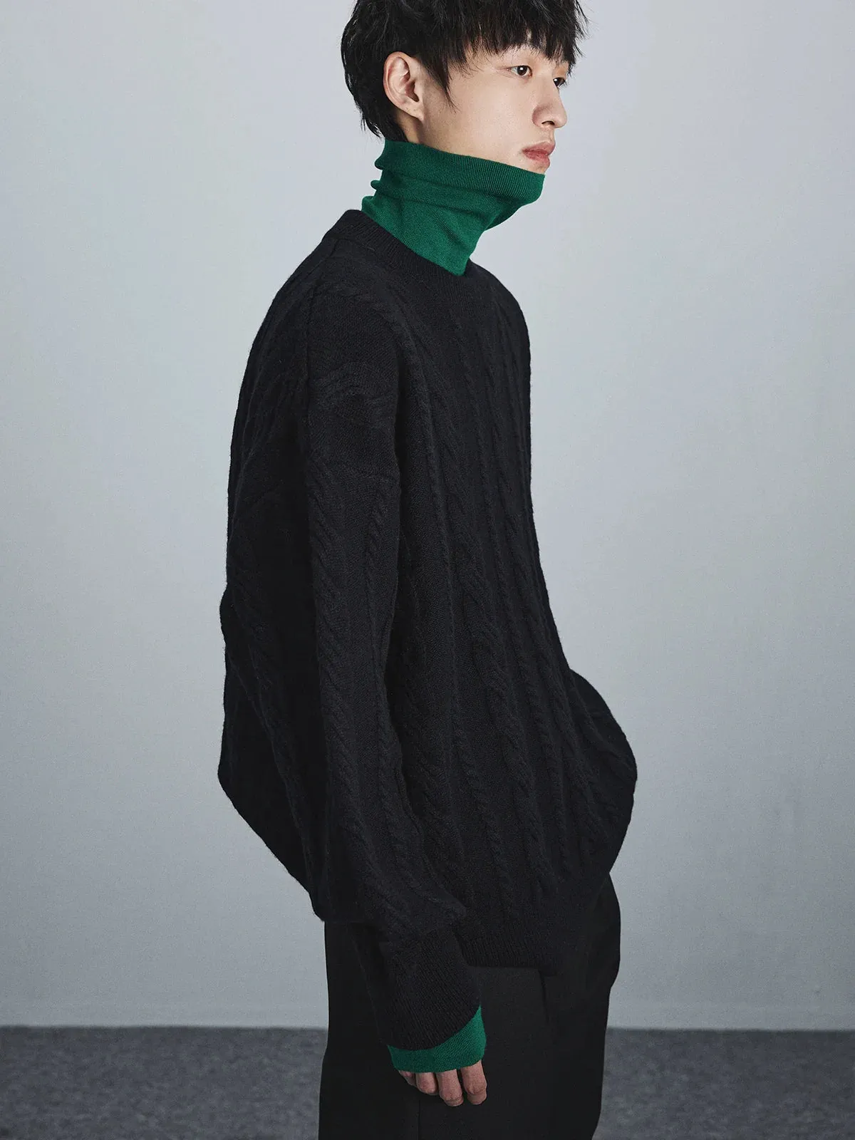 Cable-Knit Sweater